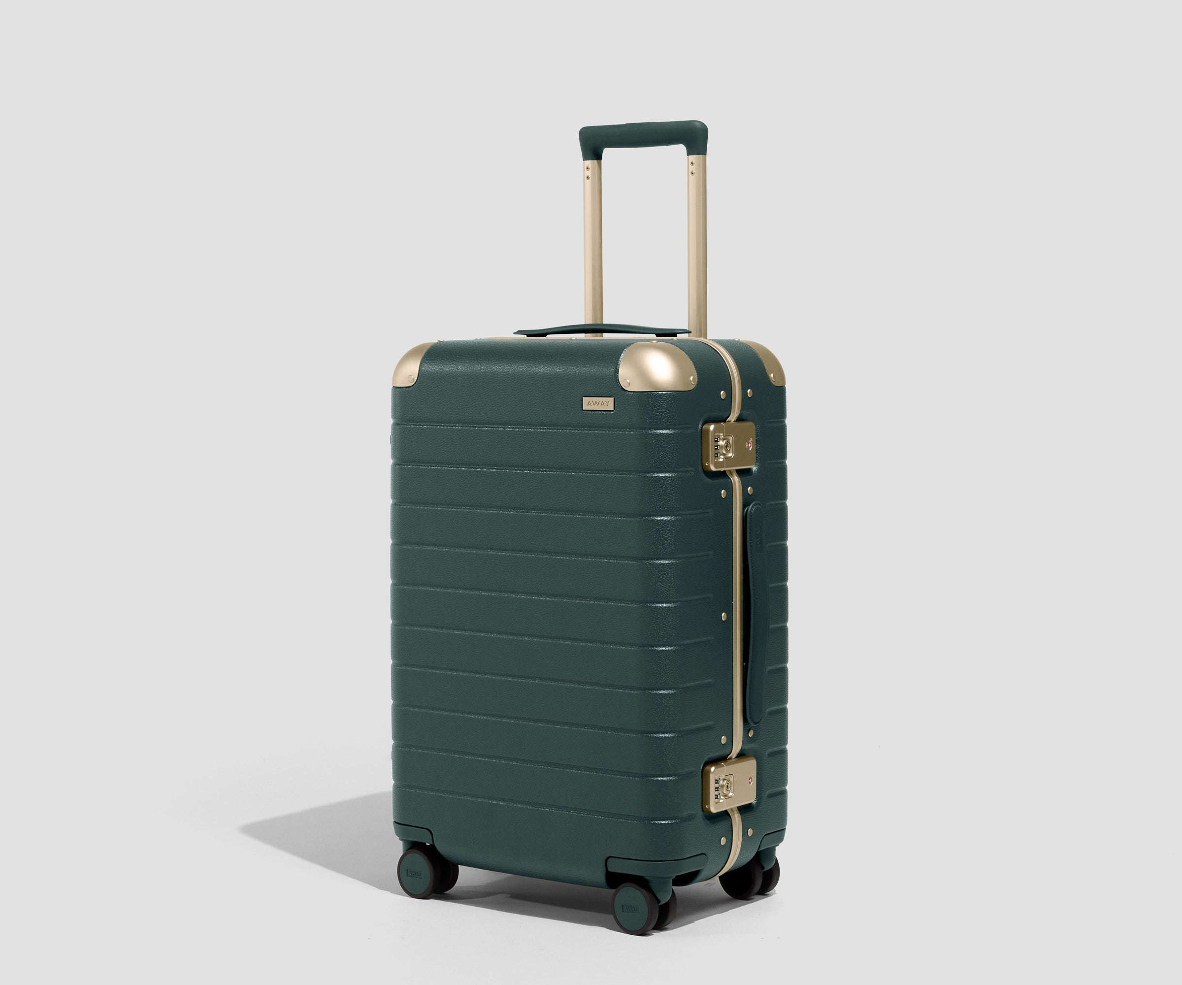 away-carry-on-aluminum-edge-bigger-valise-alu-verte image 1