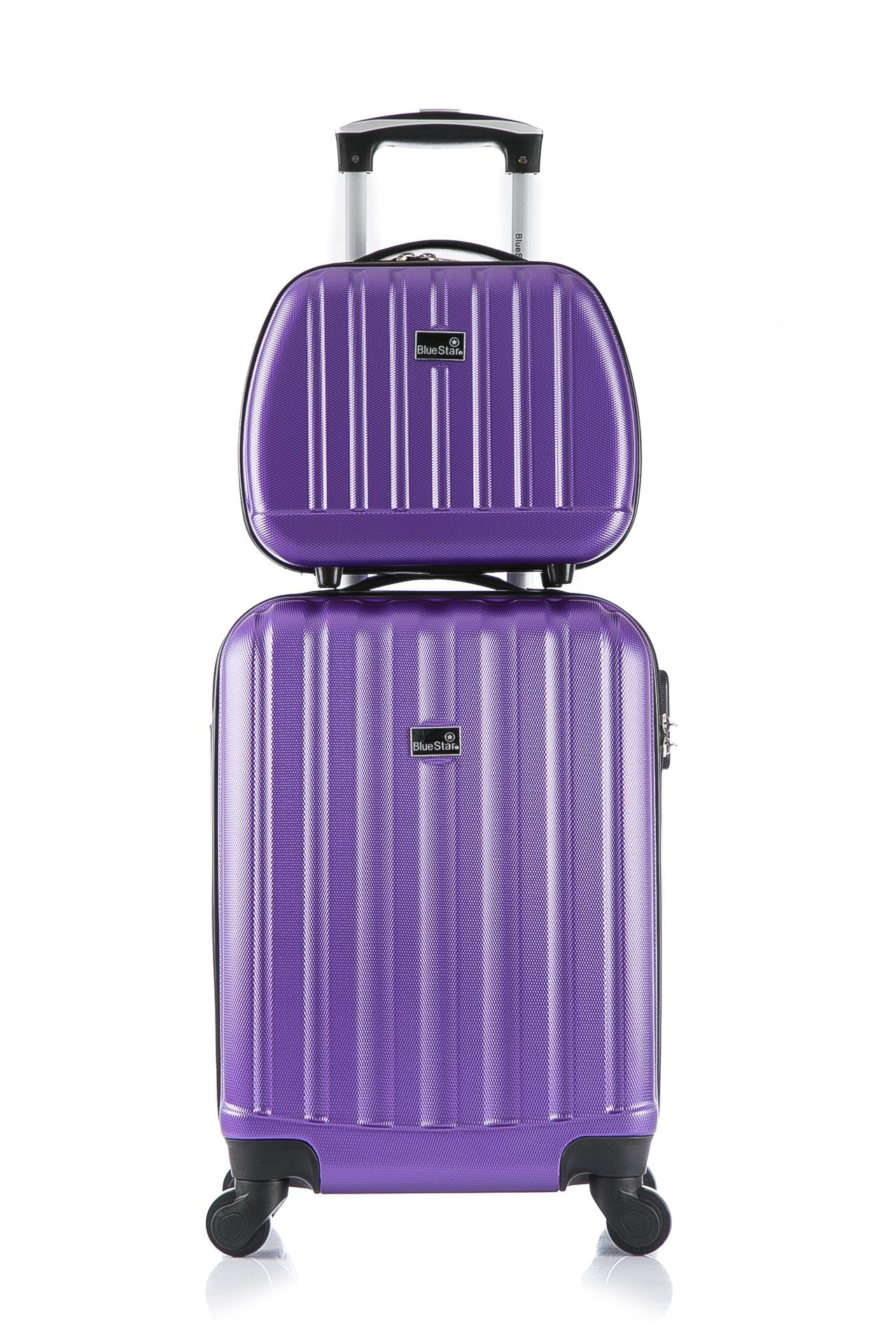 bluestar-prague-h-set-2-valises-vanity-violet-rigide image 1