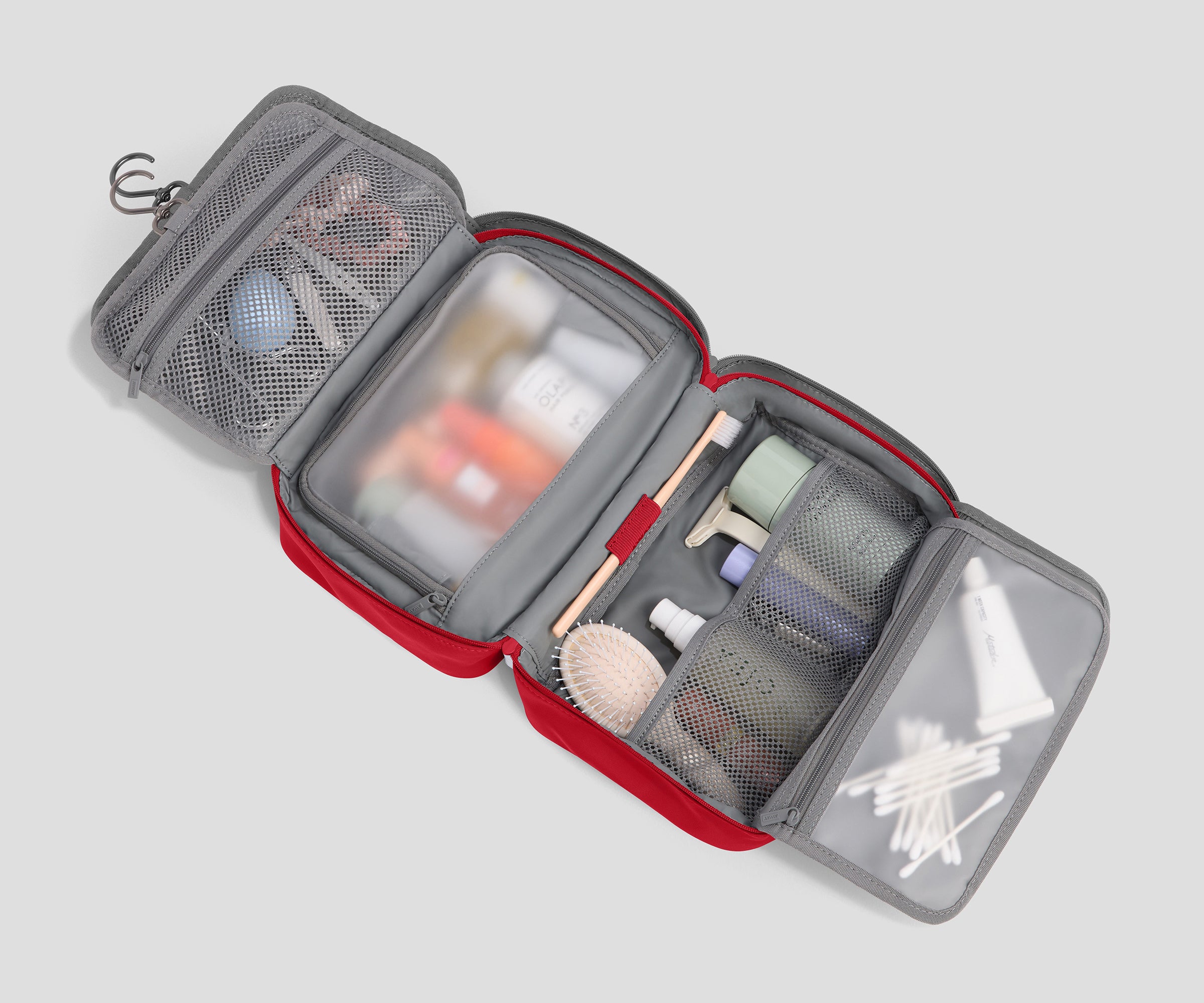 away-hanging-toiletry-trousse-de-toilette-cherry-red-imperm-able image 2