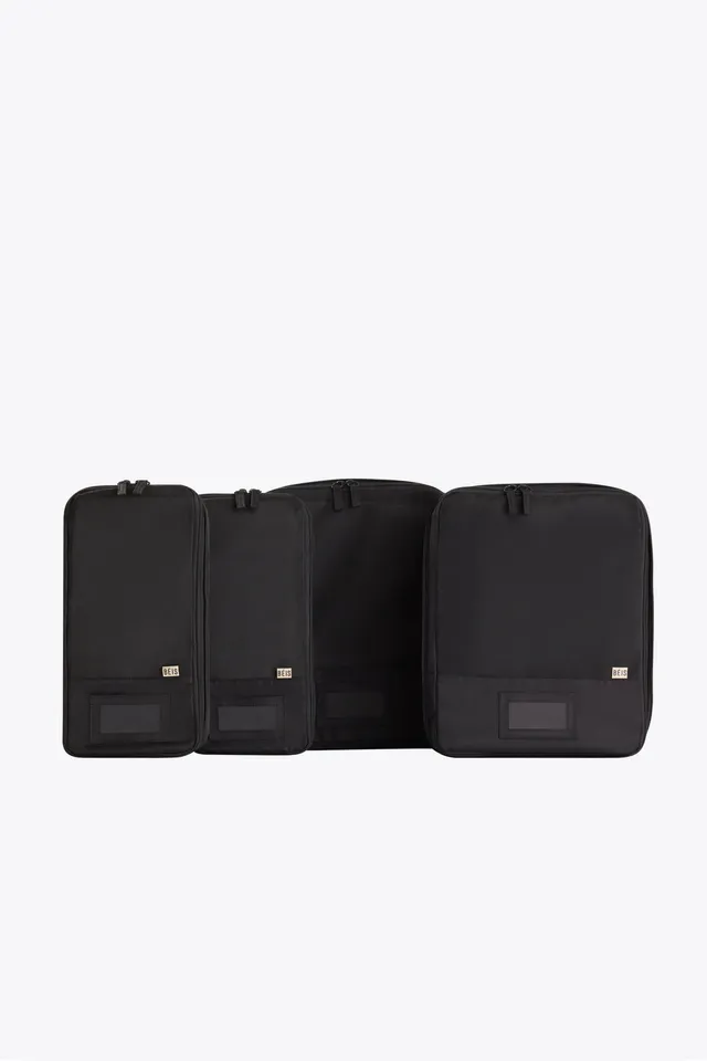beis-compression-lot-4-cubes-rangement-noir-valise image 1