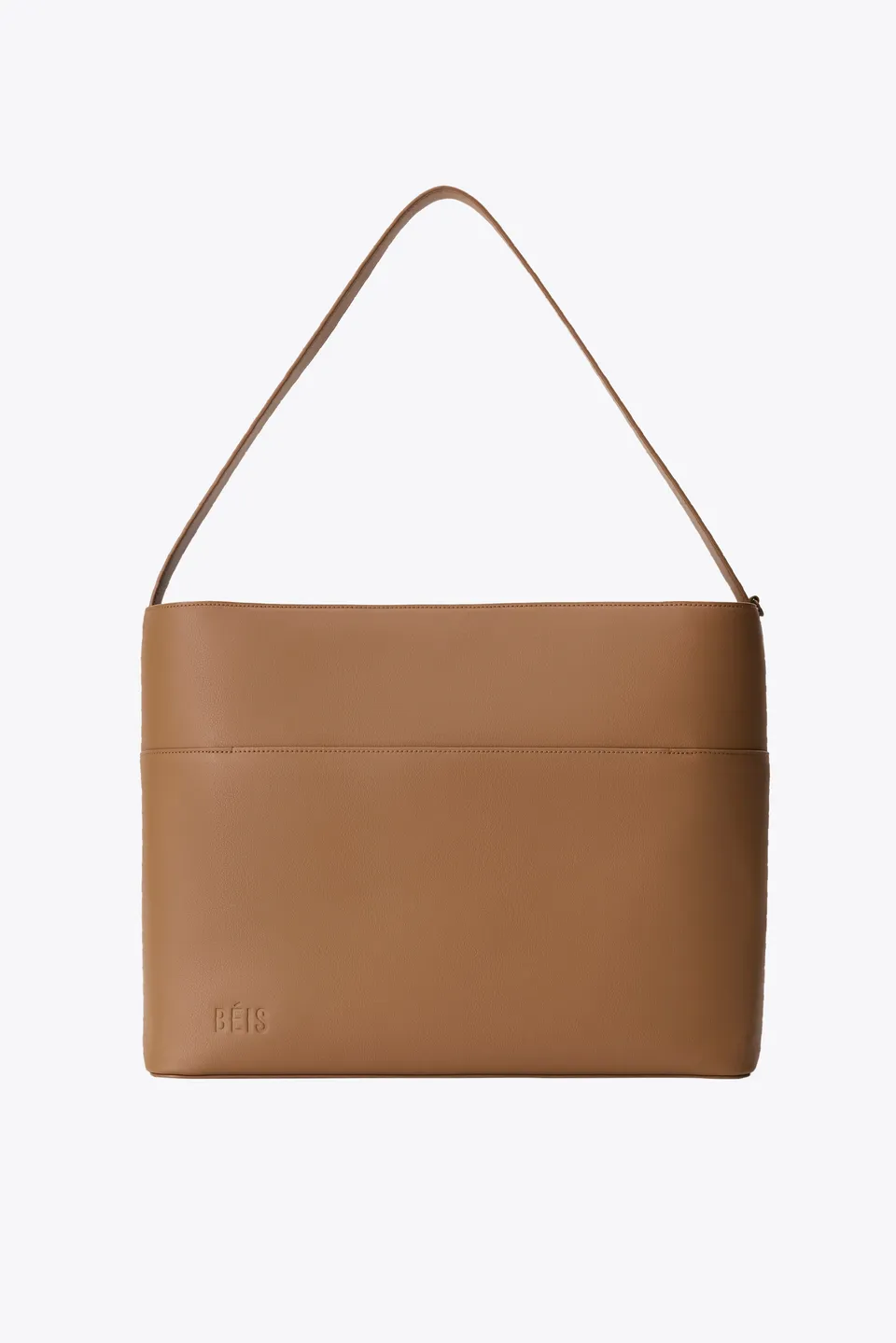 b-is-diaper-tote-sac-langer-camel-simili-cuir image 1