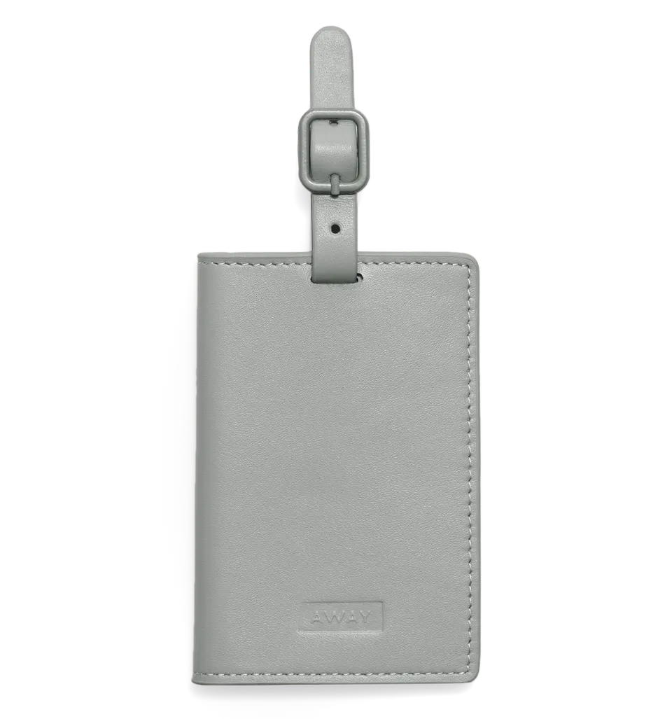 away-aluminum-luggage-tag-tiquette-bagage-silver-aluminium image 1