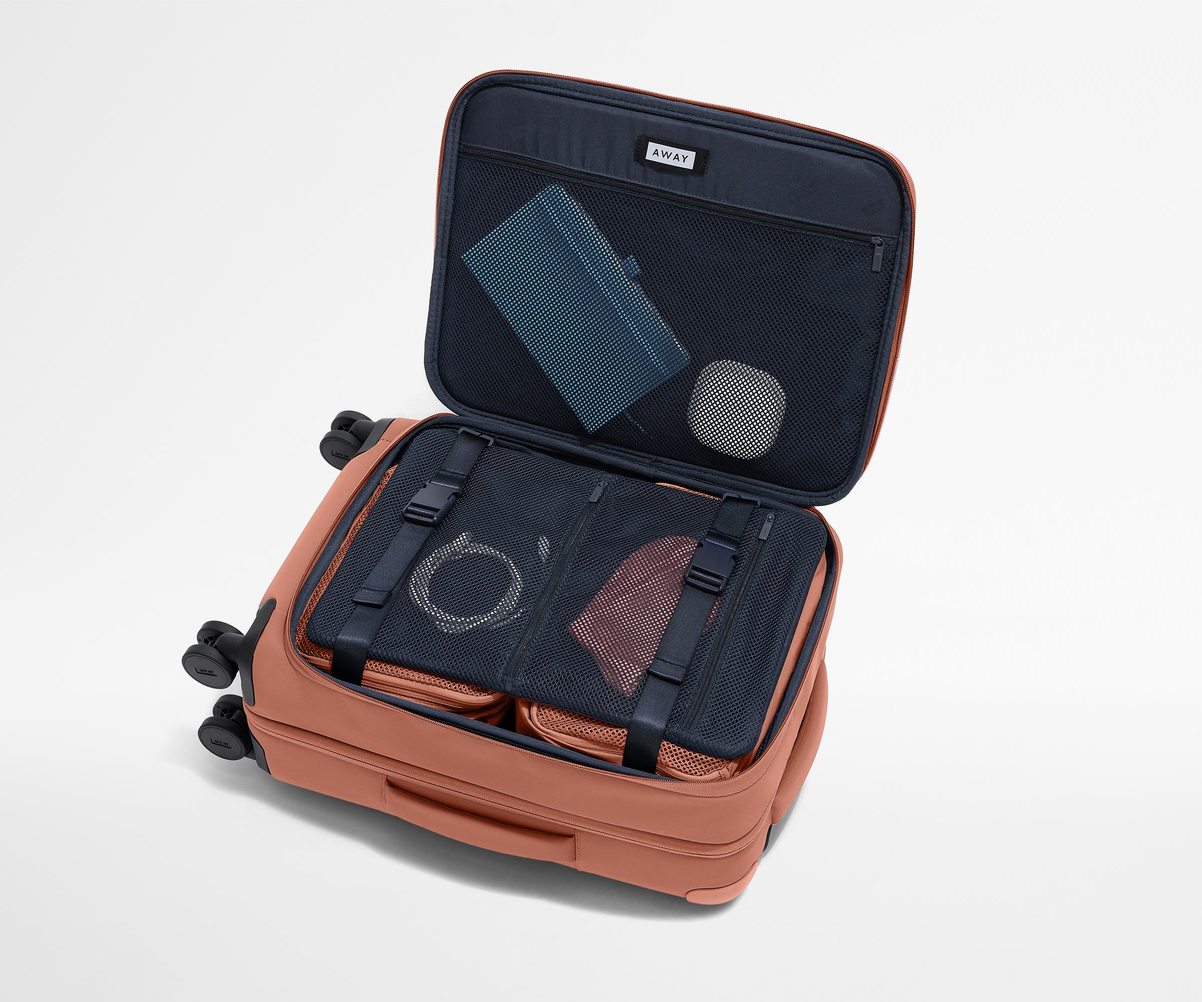 away-softside-carry-on-valise-cabine-clay-pink-souple image 5