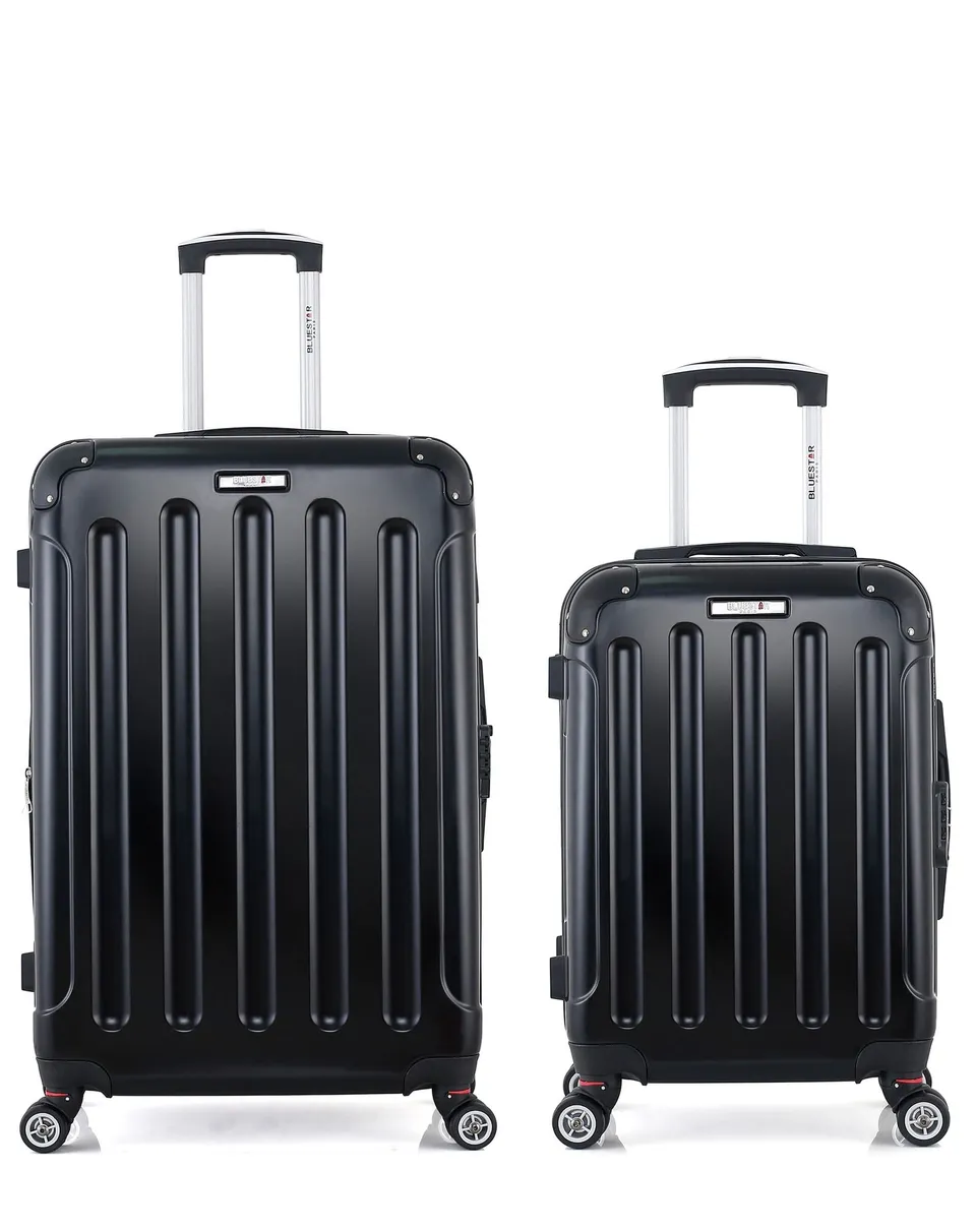 bluestar-tunis-lot-2-valises-rigides-abs-noir-cabine-soute image 1