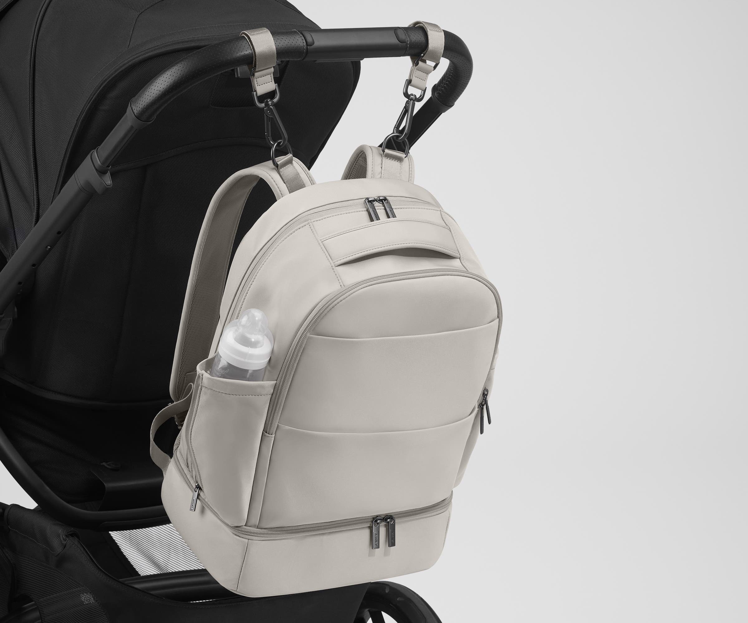 away-double-diaper-backpack-sac-dos-langer-gris-cloud-gray image 7