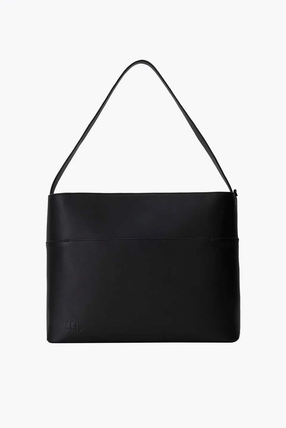beis-diaper-tote-sac-langer-noir-cuir-vegan image 1