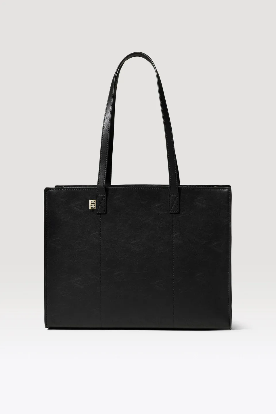 beis-the-work-tote-sac-tote-black-cuir-vegan image 1