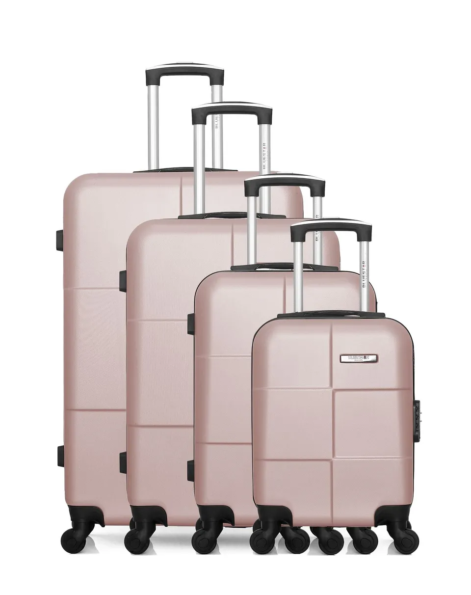 bluestar-paris-miami-m-set-4-valises-rigides-noir-abs image 1