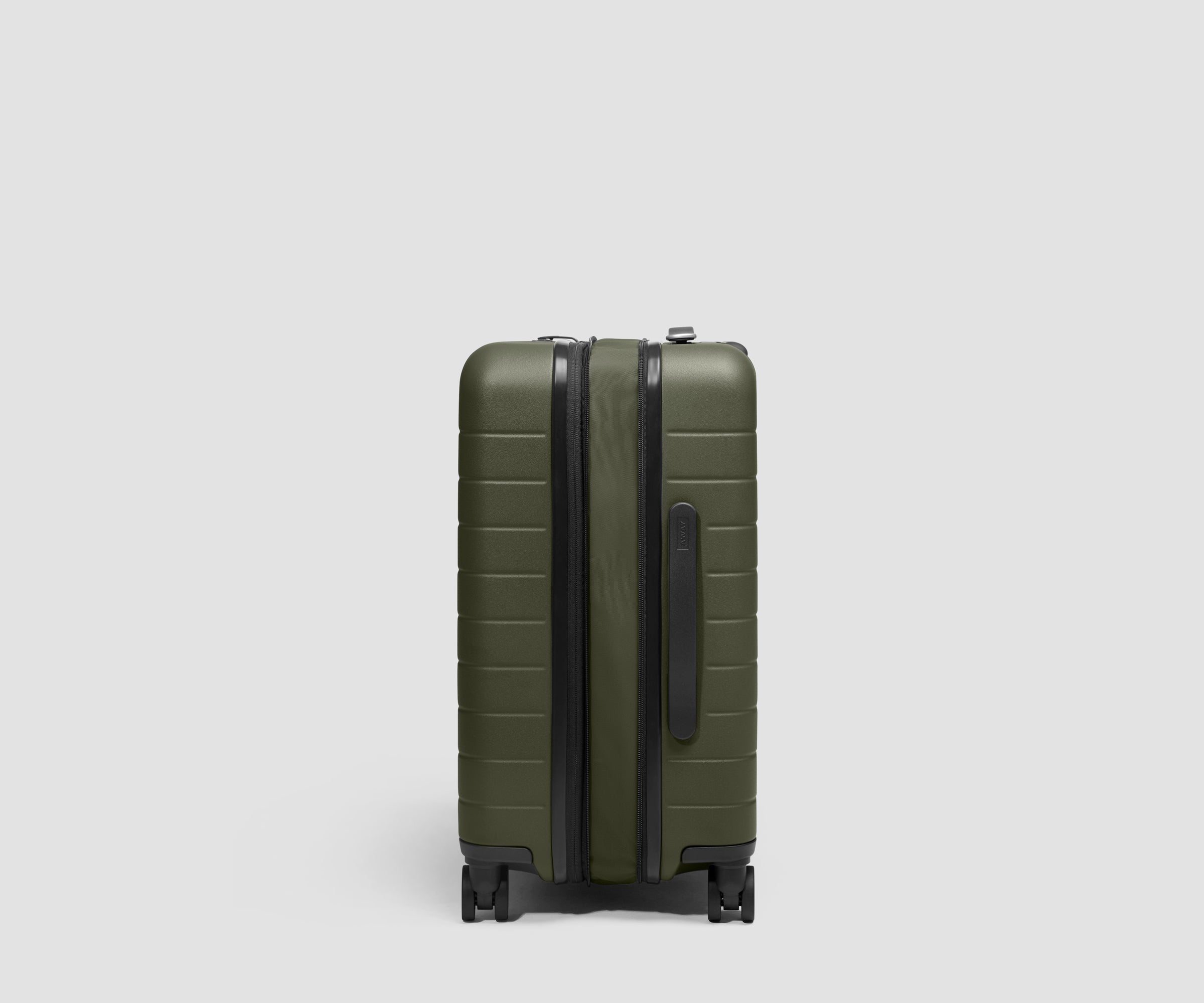 away-carry-on-flex-3-valise-cabine-olive-green-extensible image 3