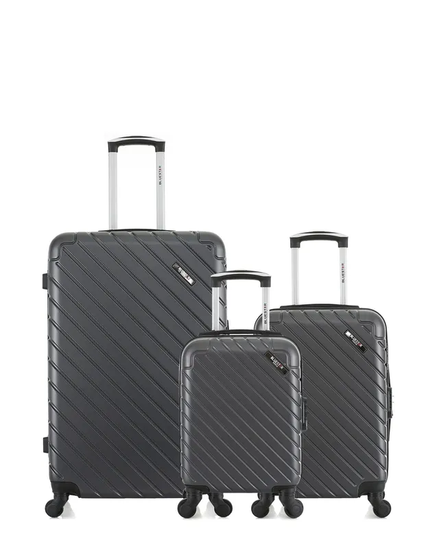 bluestar-cit-set-3-valises-rigides-noir-abs-grand-cabine-xxs image 1