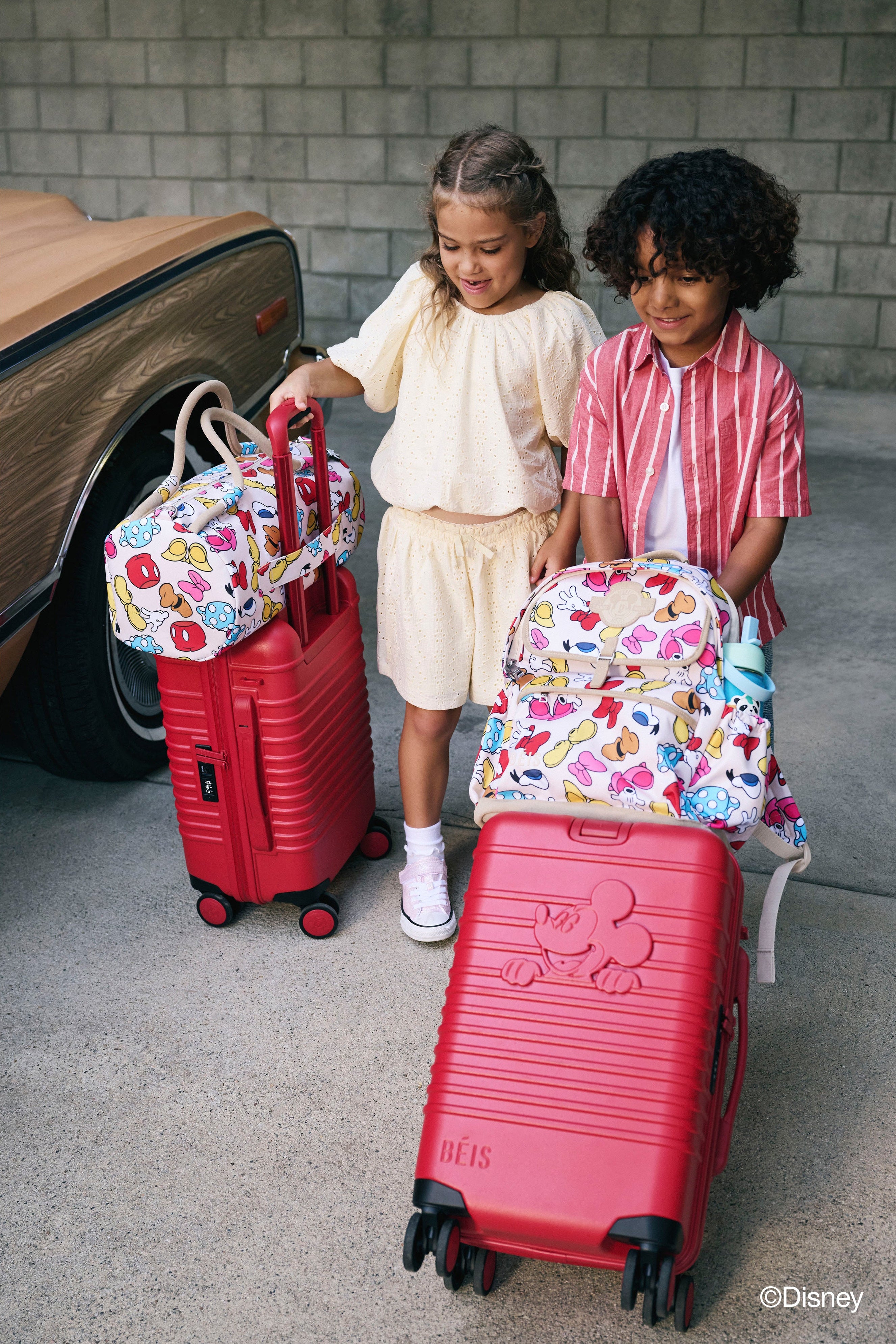 beis-disney-small-carry-on-roller-valise-cabine-mickey-rouge image 4