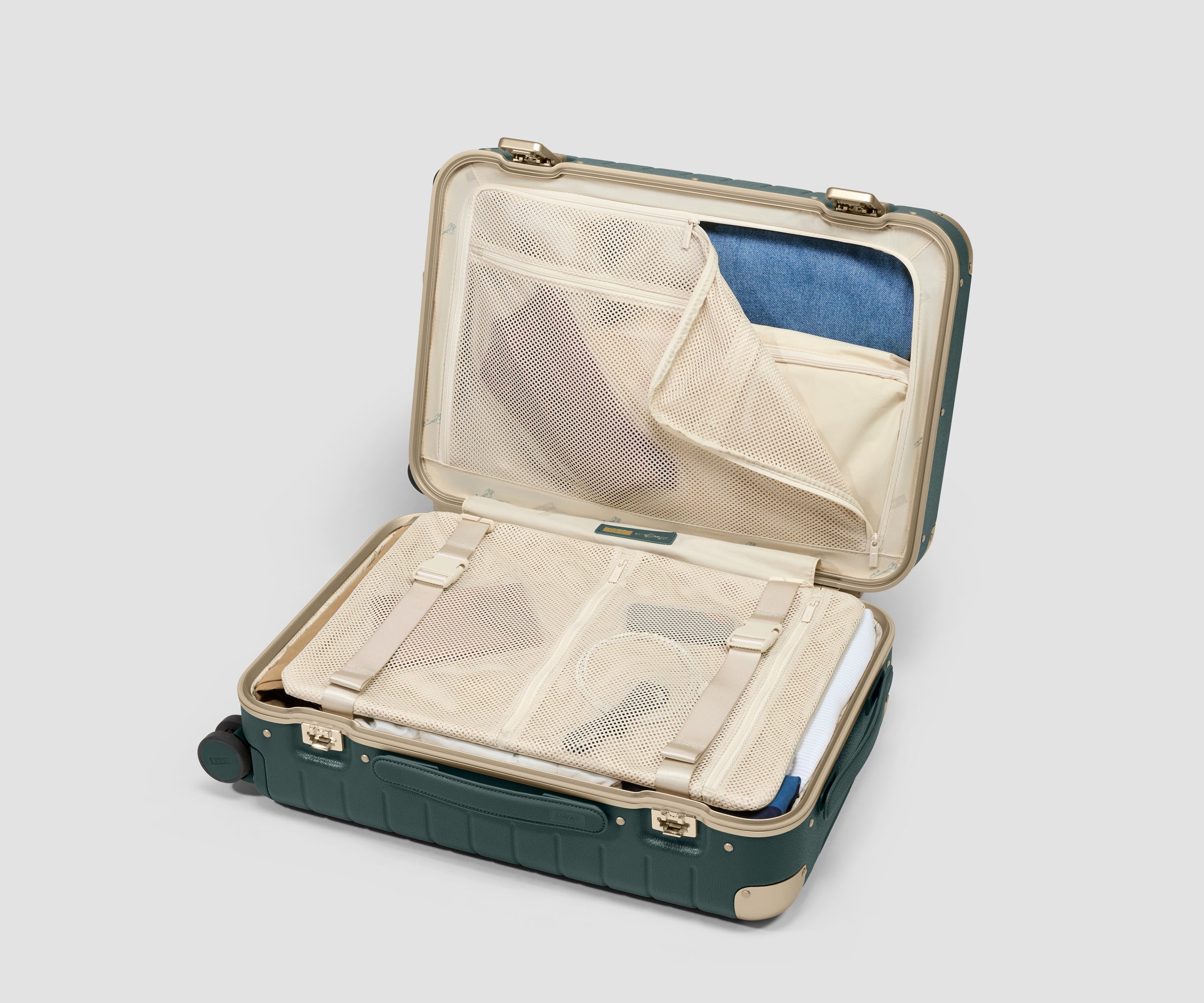 away-carry-on-aluminum-edge-bigger-valise-alu-verte image 5