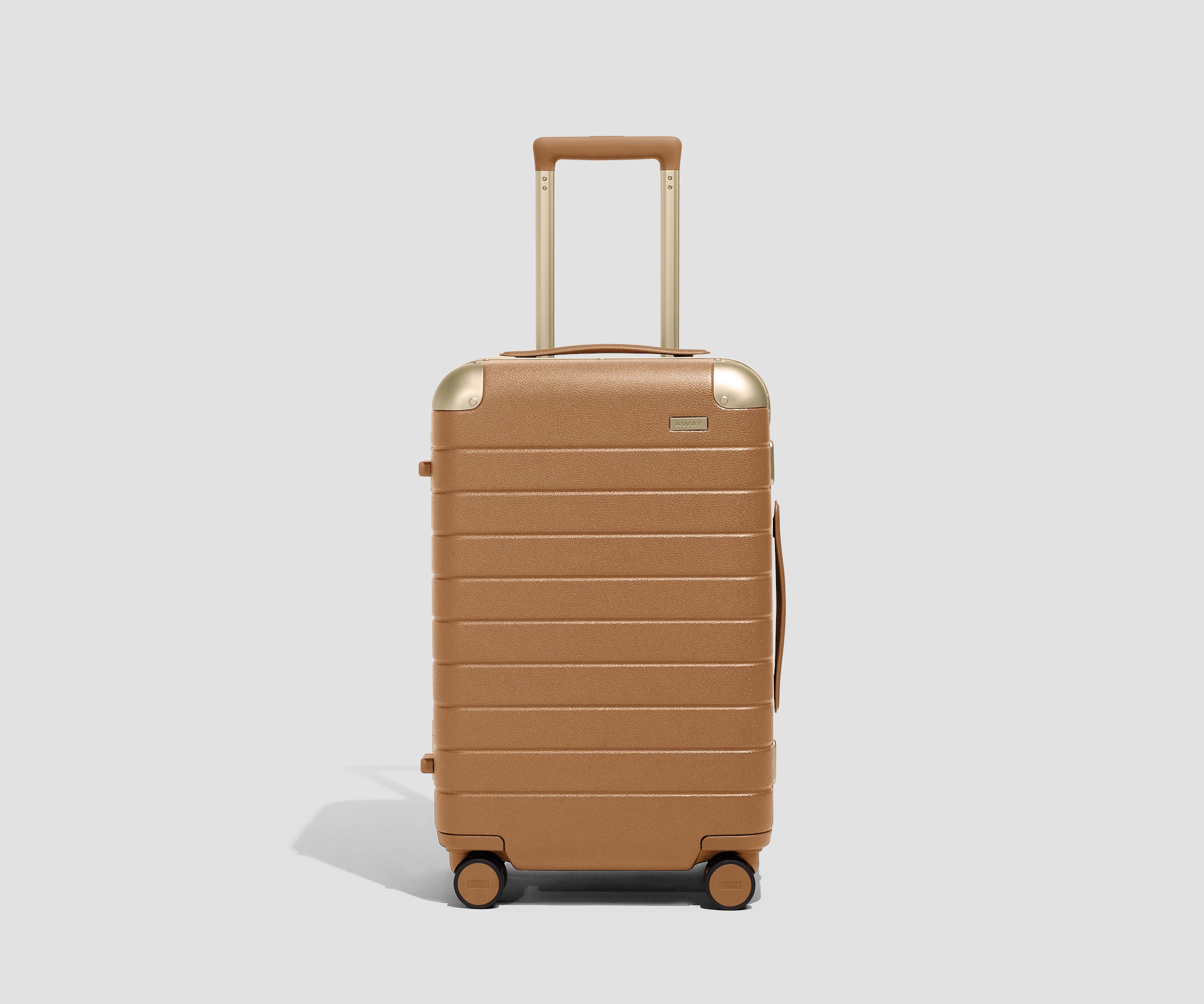 away-aluminum-edge-carry-on-valise-cabine-marron-cognac-alu image 2