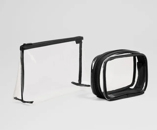 away-clear-pouch-set-trousse-voyage-transparente-jet-black-lot-2 image 1