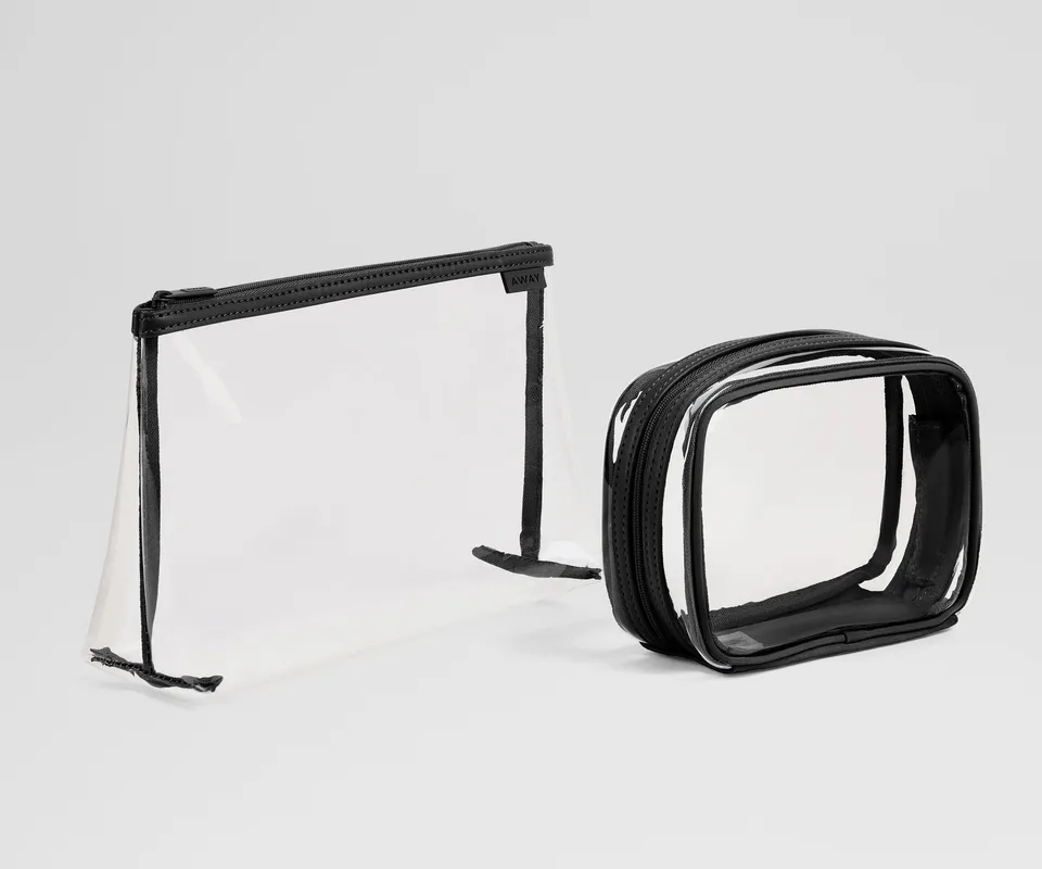 away-clear-pouch-set-trousse-voyage-transparente-jet-black-lot-2 image 1