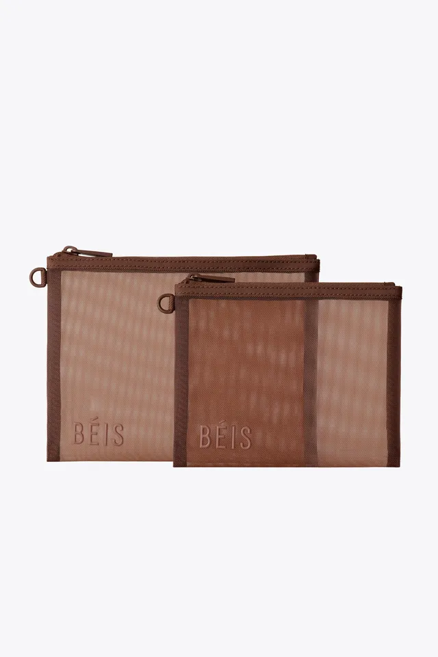 beis-mesh-pouch-duo-pochette-maple-lot-2-marron image 1