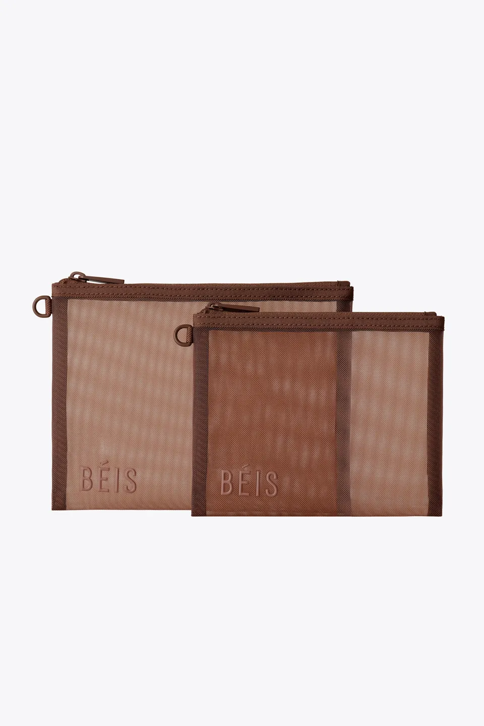beis-mesh-pouch-duo-pochette-maple-lot-2-marron image 1