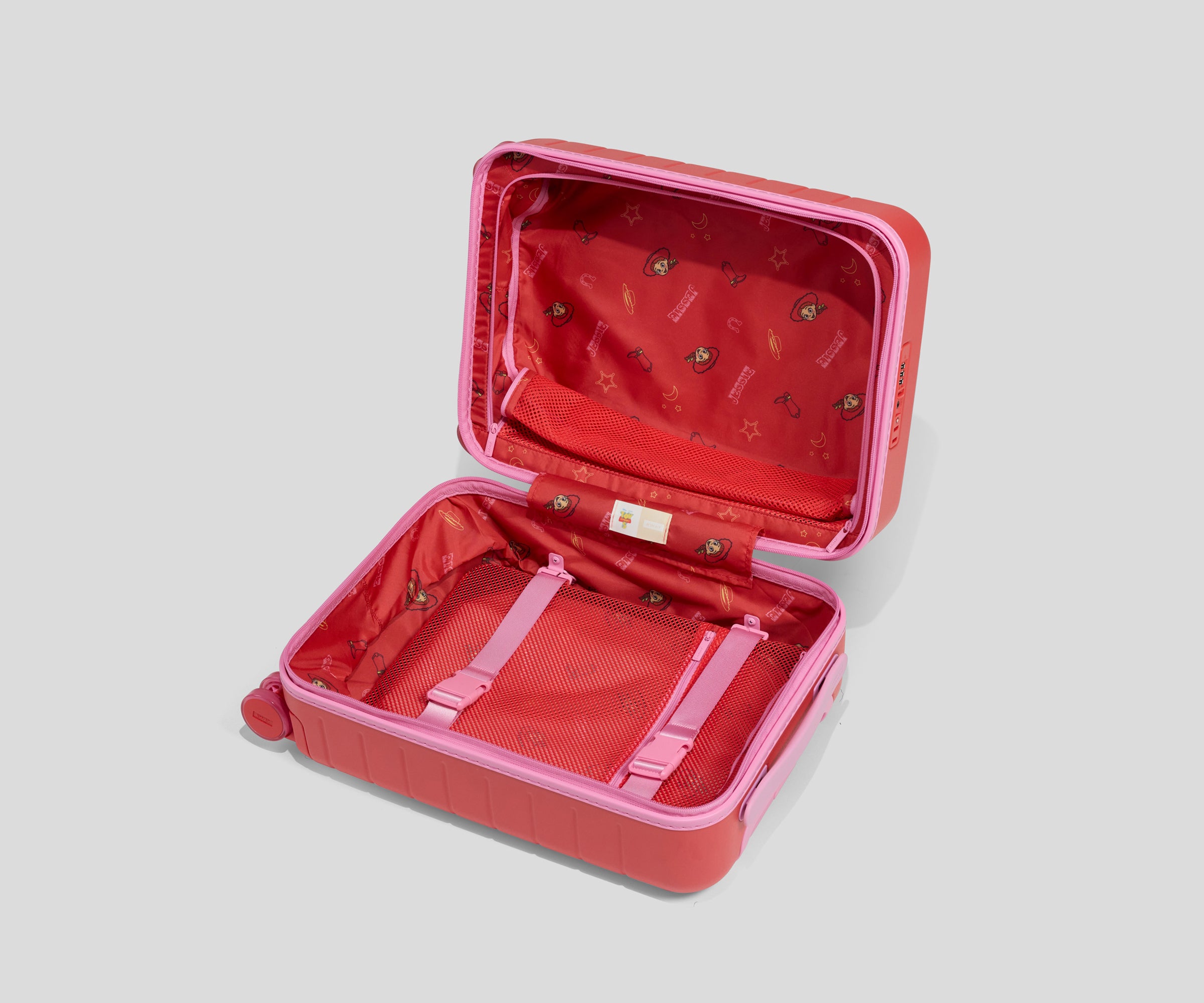 away-kids-carry-on-valise-cabine-enfant-jessie-red-rigide image 5