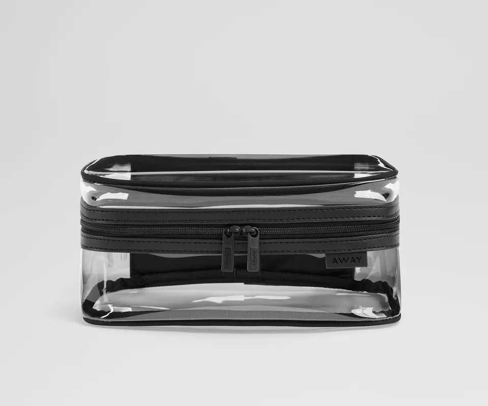 away-clear-toiletry-bag-trousse-toilette-transparente-jet-black image 1