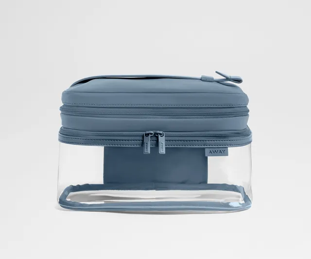away-clear-cosmetic-case-trousse-toilette-bleu-coast image 1
