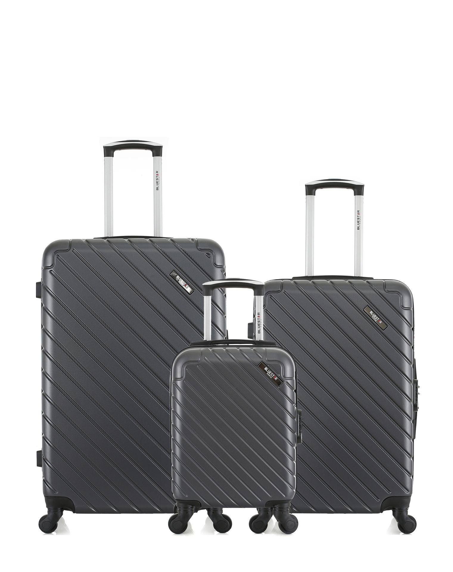 bluestar-paris-cite-lot-3-valises-rigides-noir-abs-cabine image 1
