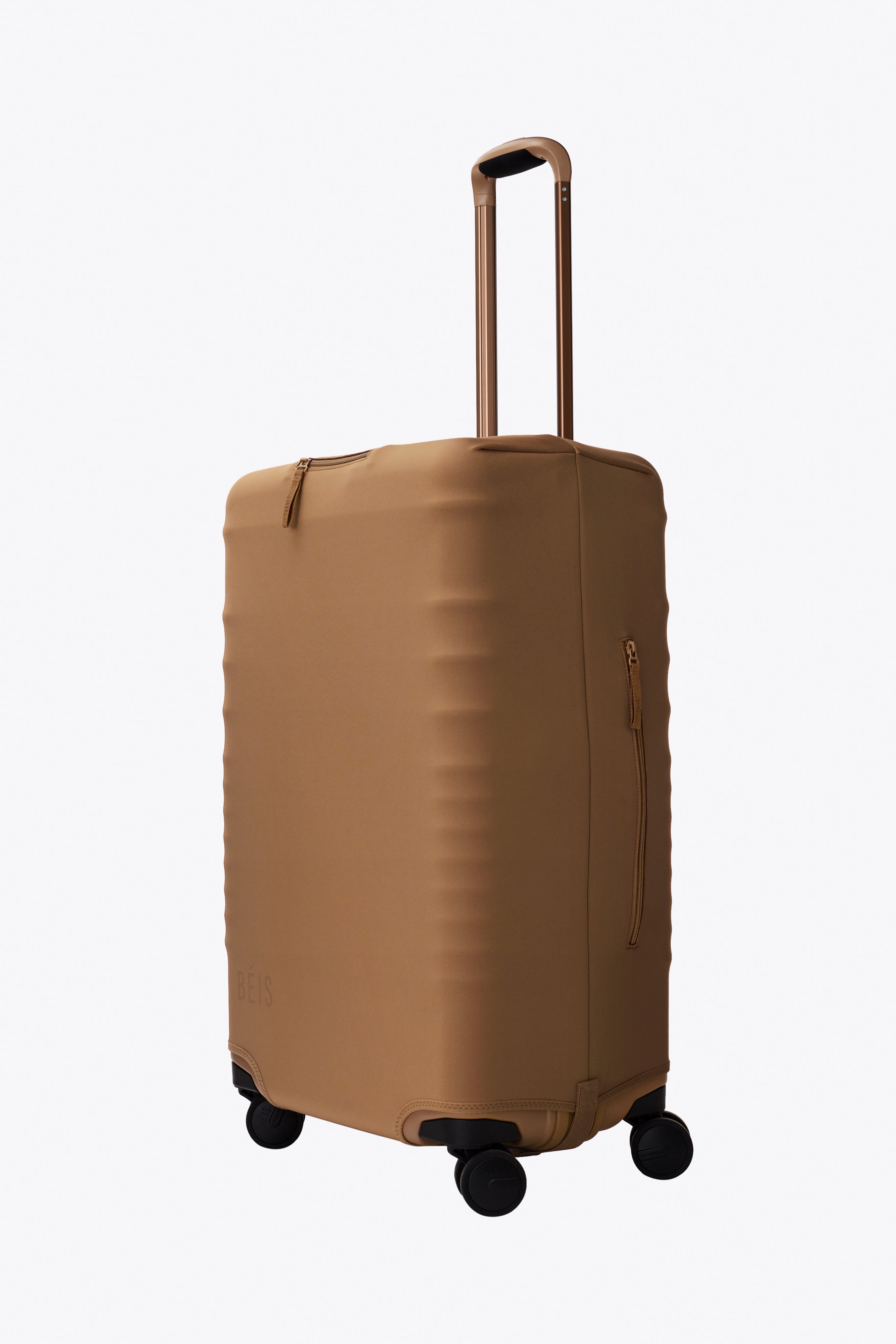 beis-medium-check-in-housse-valise-soute-camel-lavable image 2