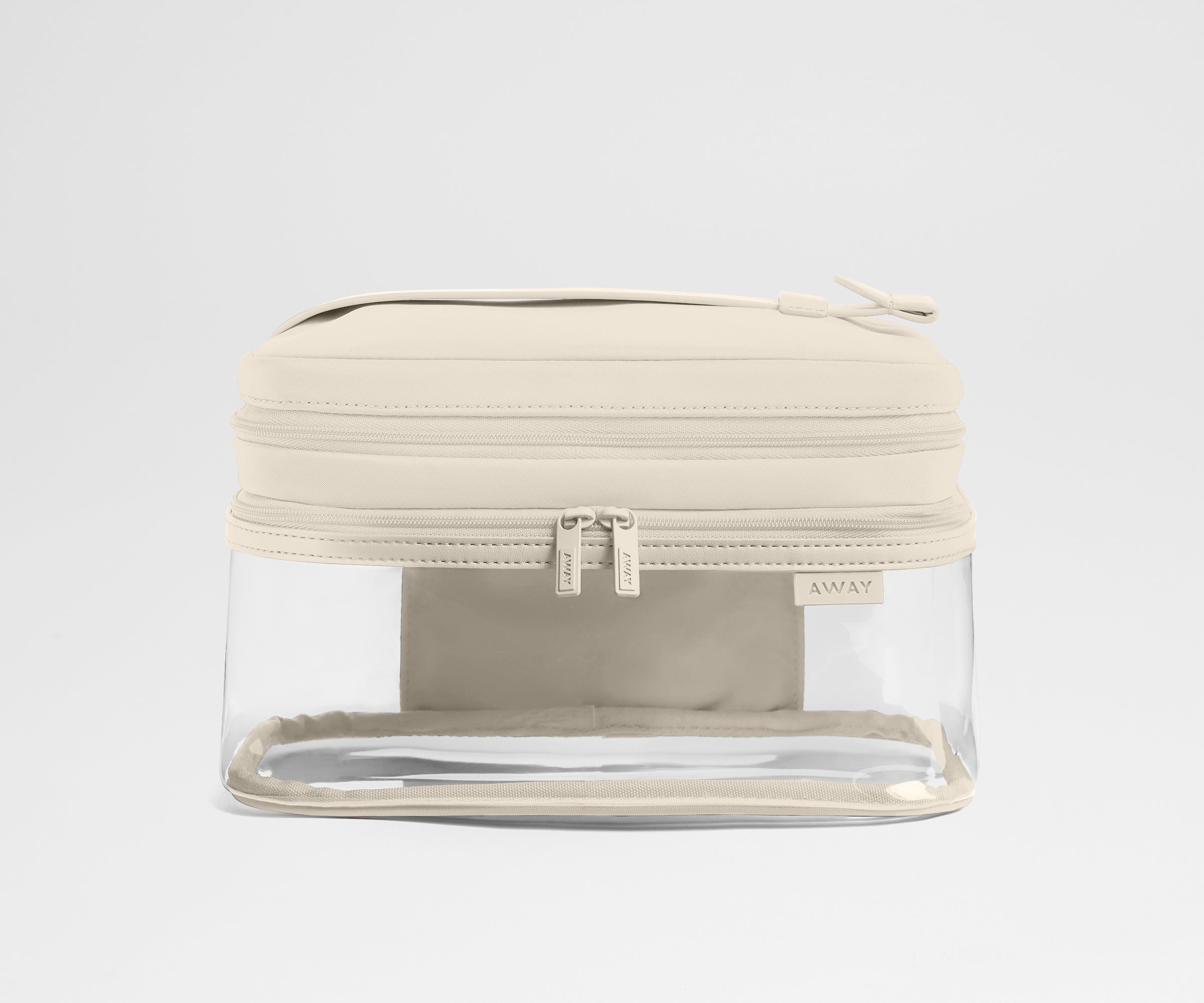 away-clear-cosmetic-case-trousse-toilette-blanc-transparente image 1