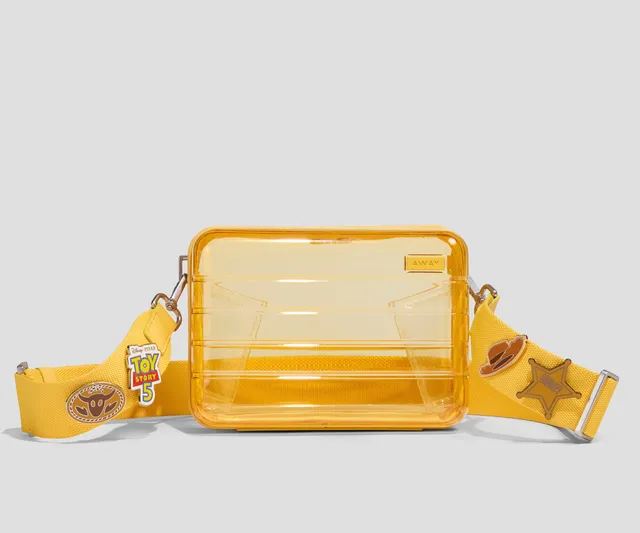 away-toy-story-5-stadium-bag-sac-transparent-woody-yellow-pins-inclus image 1