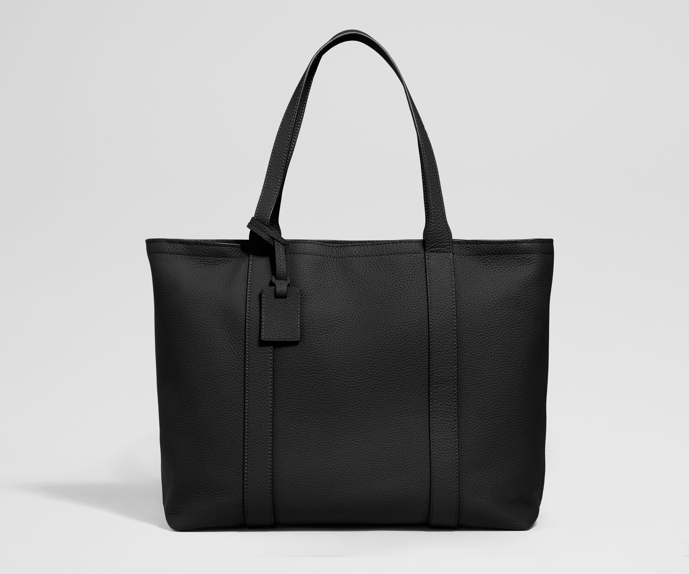 away-leather-tote-sac-cabas-cuir-jet-black image 1