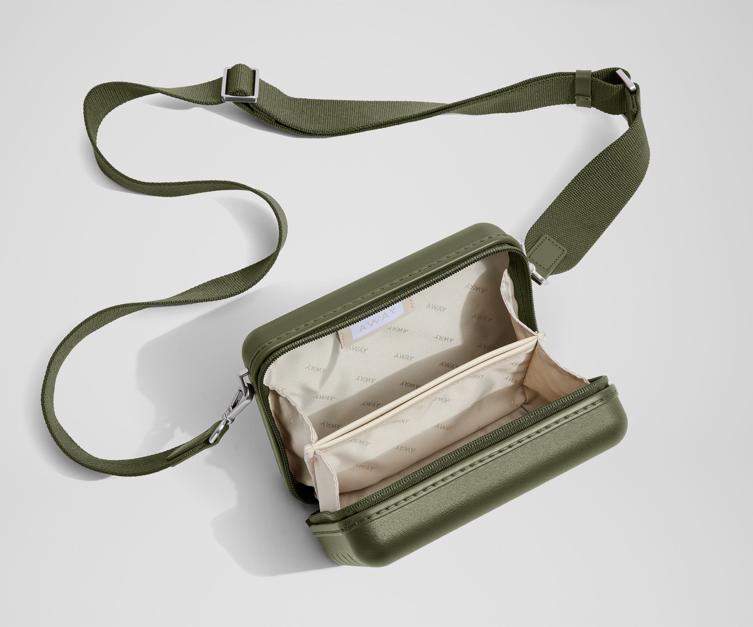 away-mini-crossbody-sac-bandouli-re-olive-rigide image 2