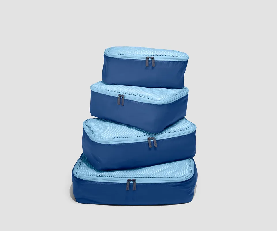 away-insider-packing-cubes-organisateur-valise-tidal-blue-4-pcs image 1