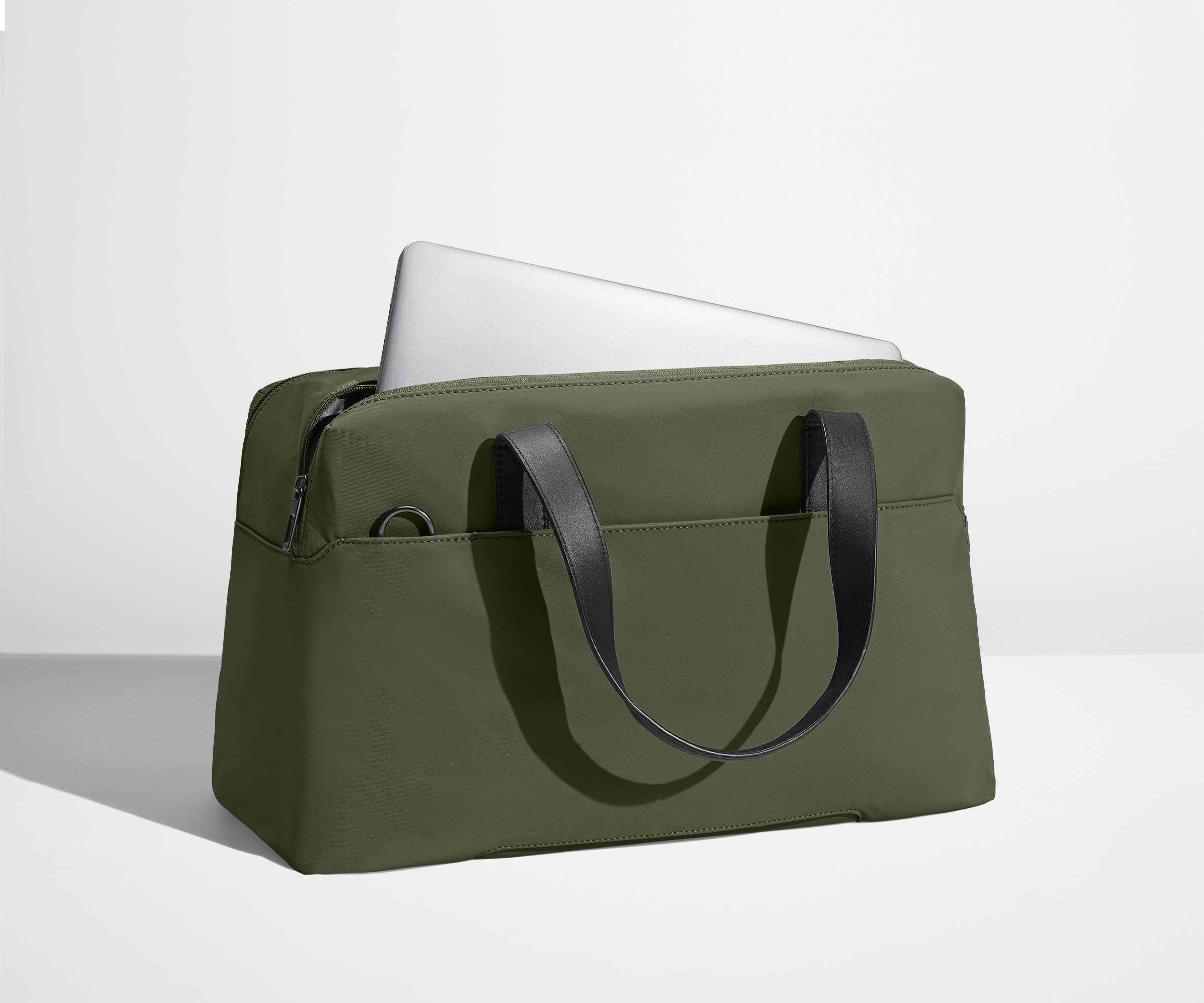 away-overnight-bag-sac-de-voyage-olive-green-ordinateur image 4
