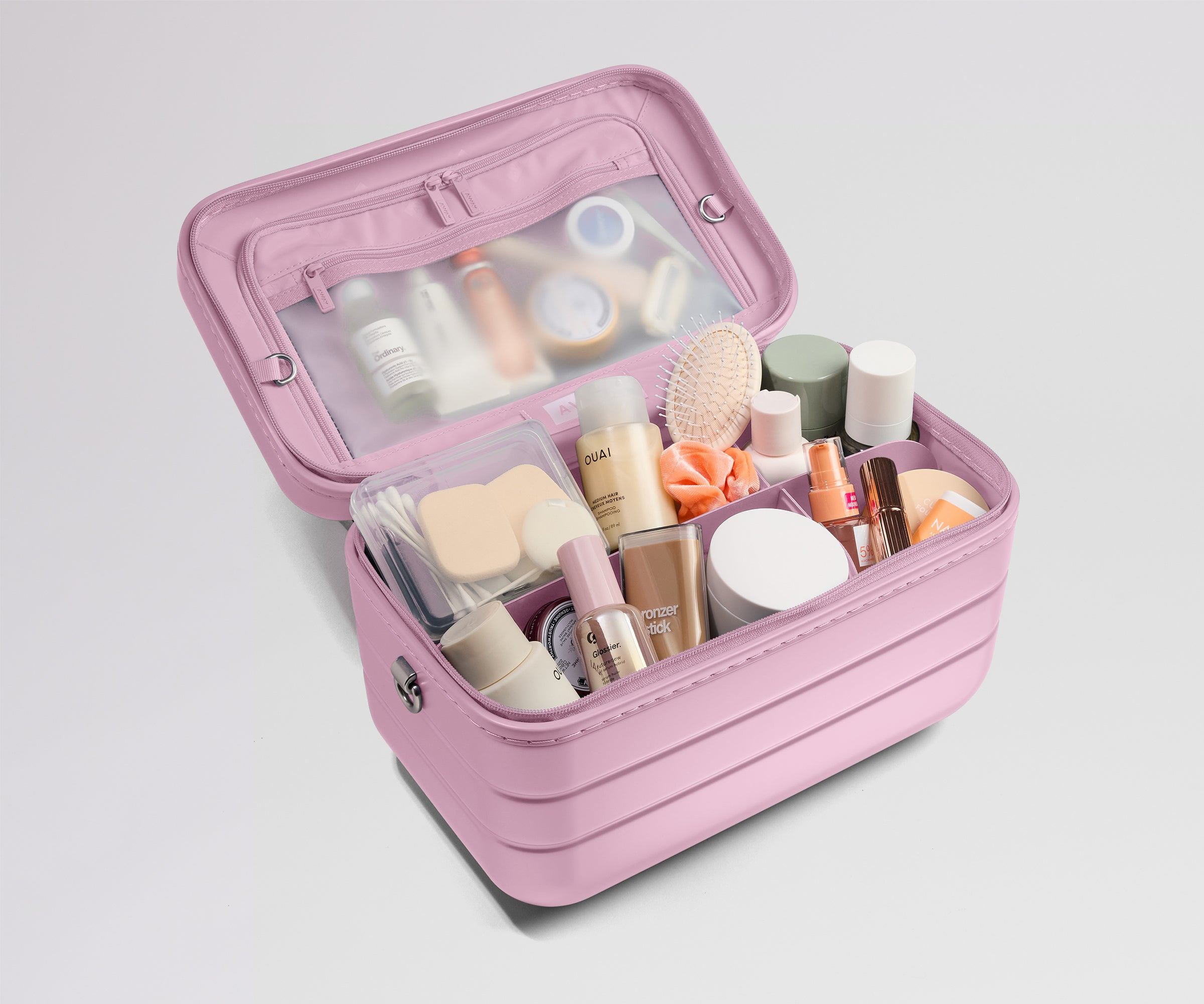 away-train-case-vanity-rigide-glacial-pink-polycarbonate image 2