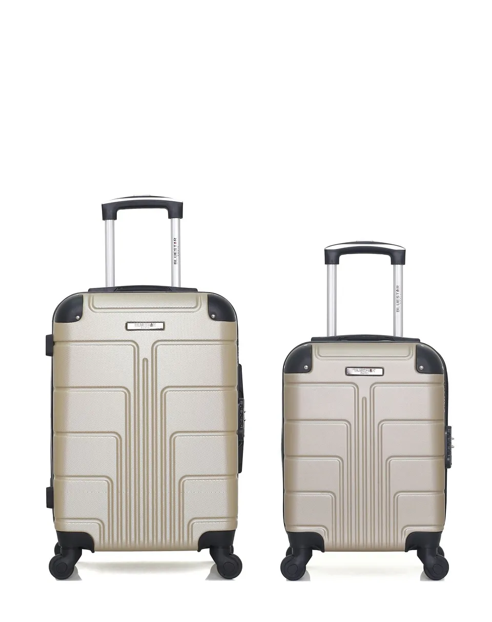 bluestar-ottawa-lot-2-valises-cabine-beige-rigide image 1