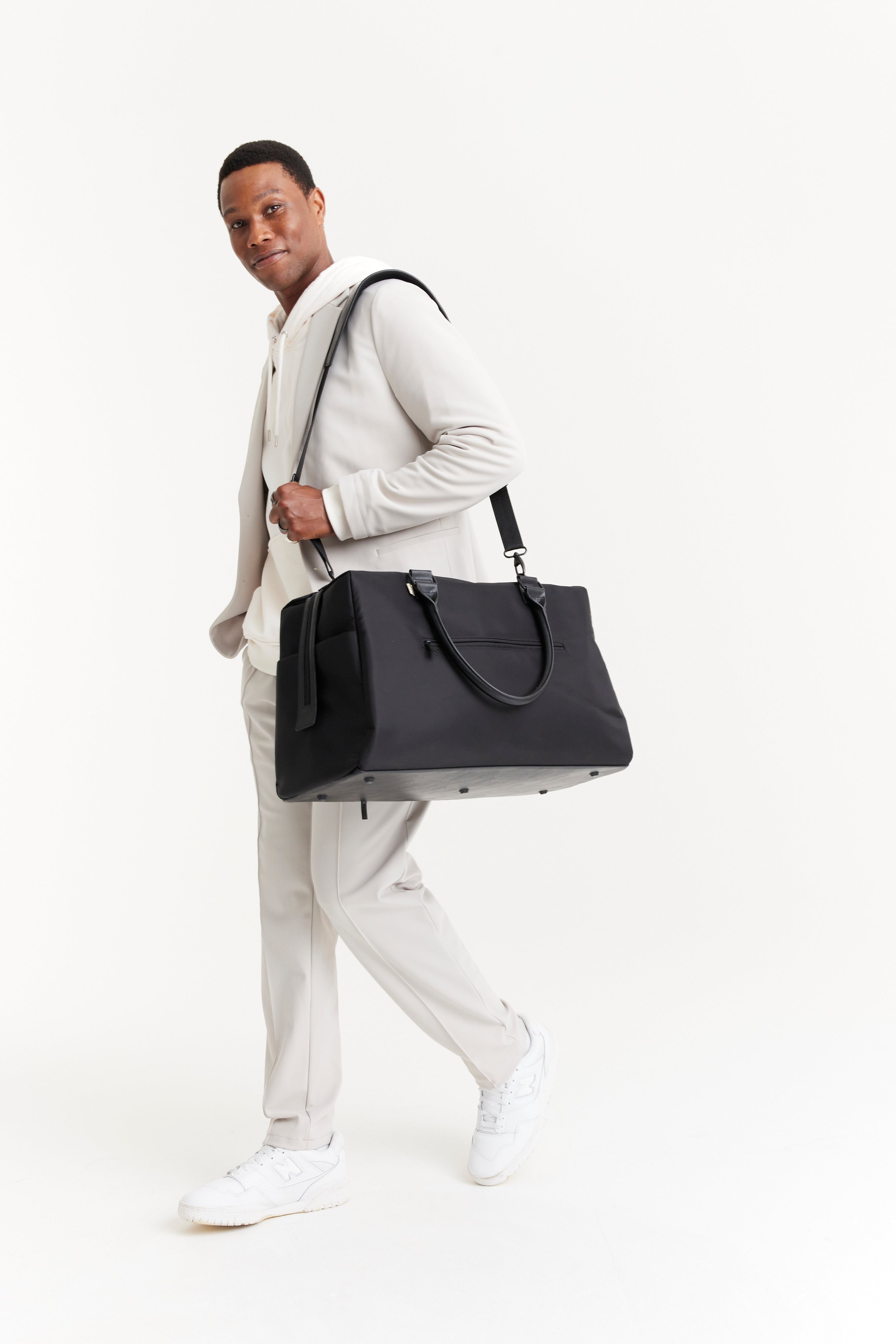 beis-commuter-duffle-sac-voyage-noir-cabine-nylon image 5