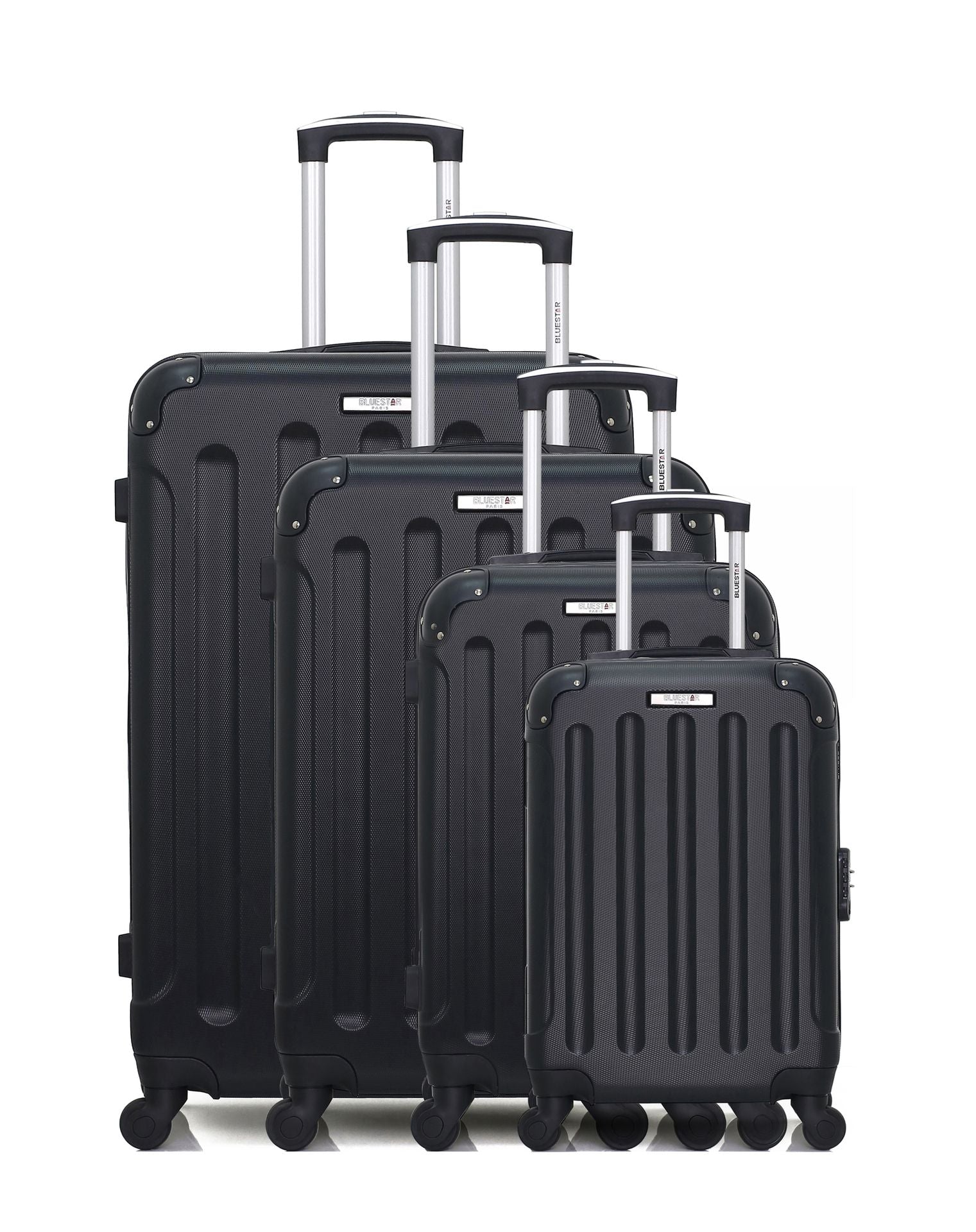 bluestar-madrid-m-lot-4-valises-rigides-noir-abs-27-95l image 5