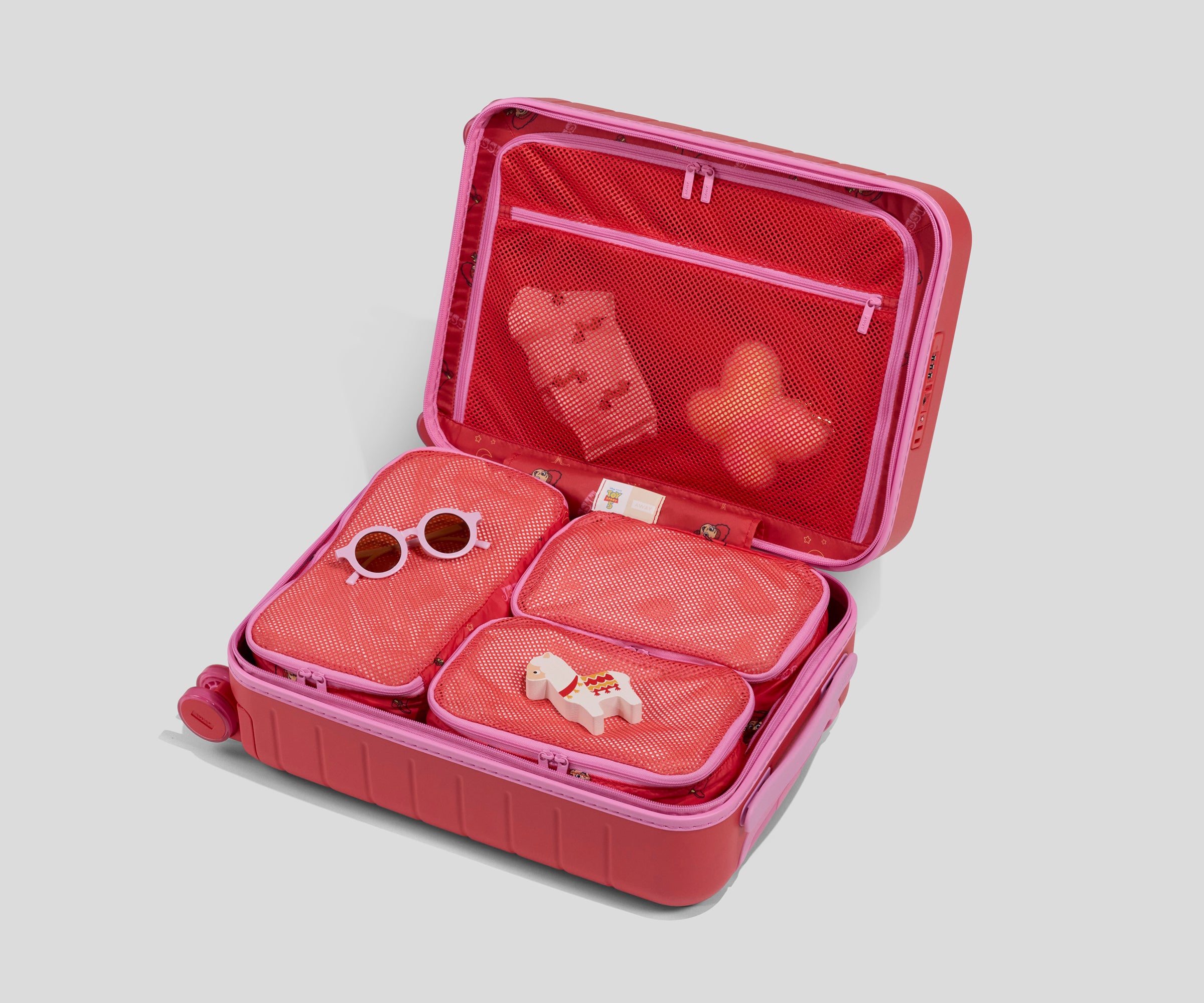 away-kids-packing-cubes-cubes-de-rangement-jessie-red-nylon image 3