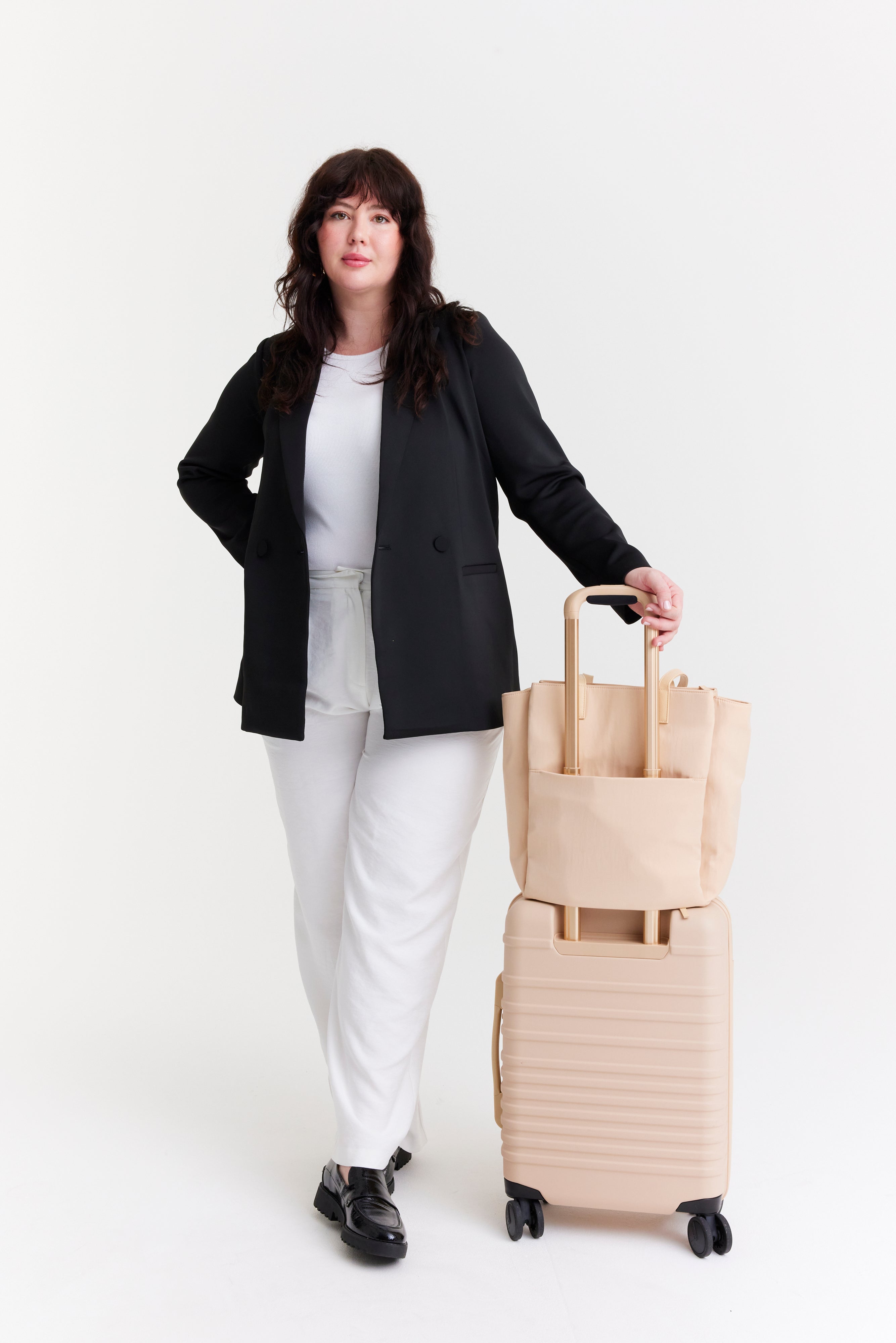beis-commuter-tote-cabas-beige-nylon-13-pouces image 7
