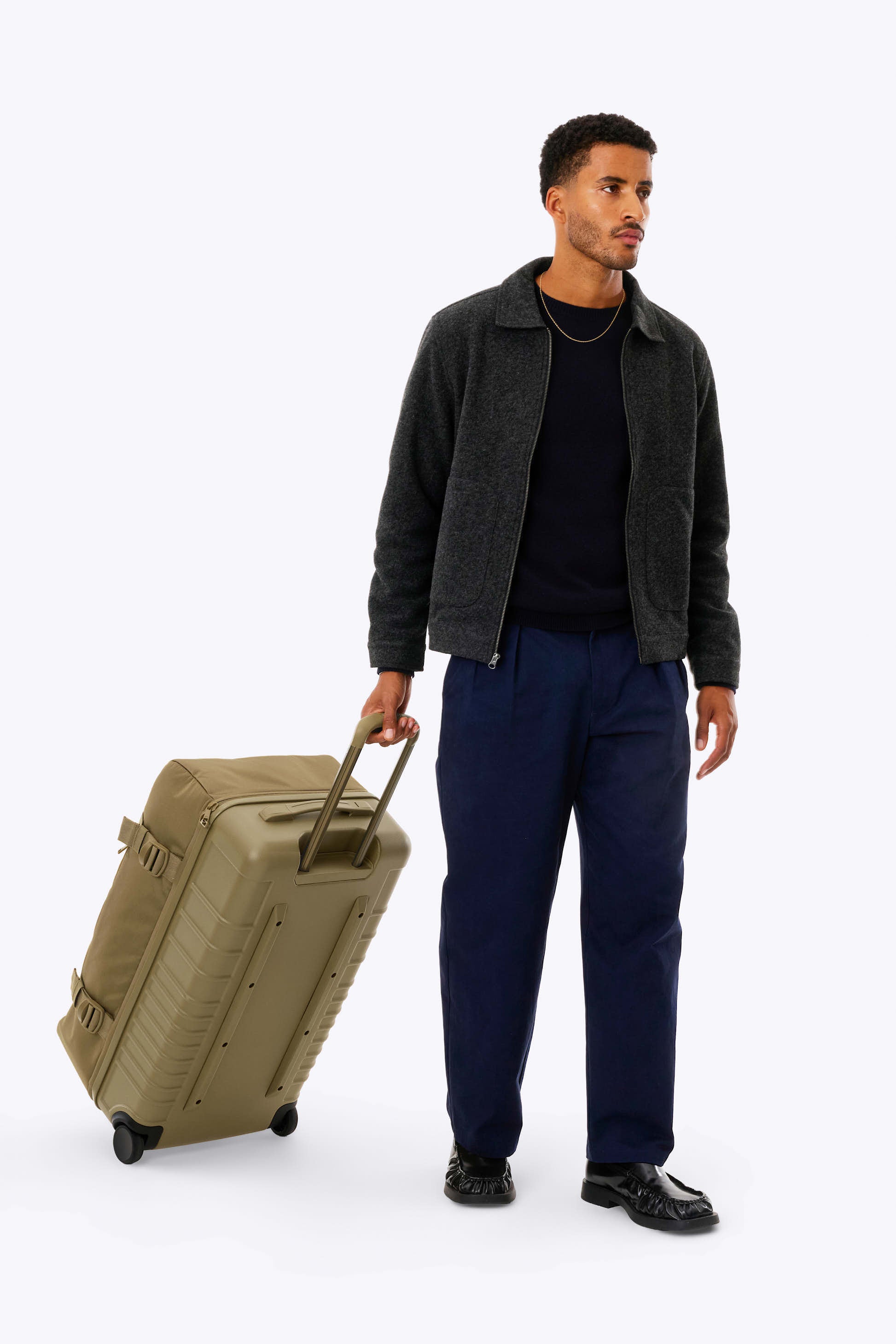 beis-check-in-pro-rolling-duffle-valise-soute-khaki image 5