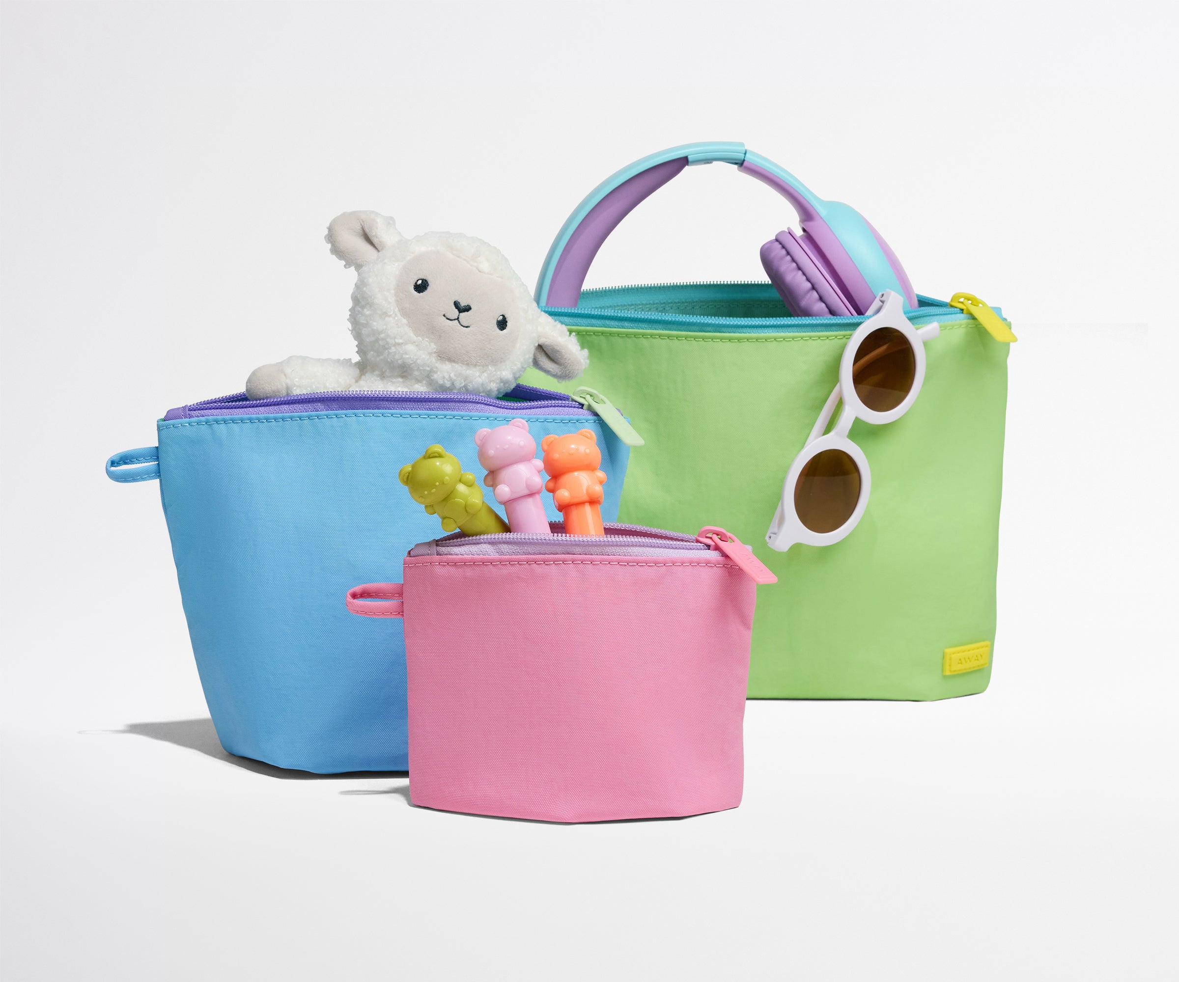 away-kids-pouch-set-pochettes-enfant-garden-mix-x3 image 2