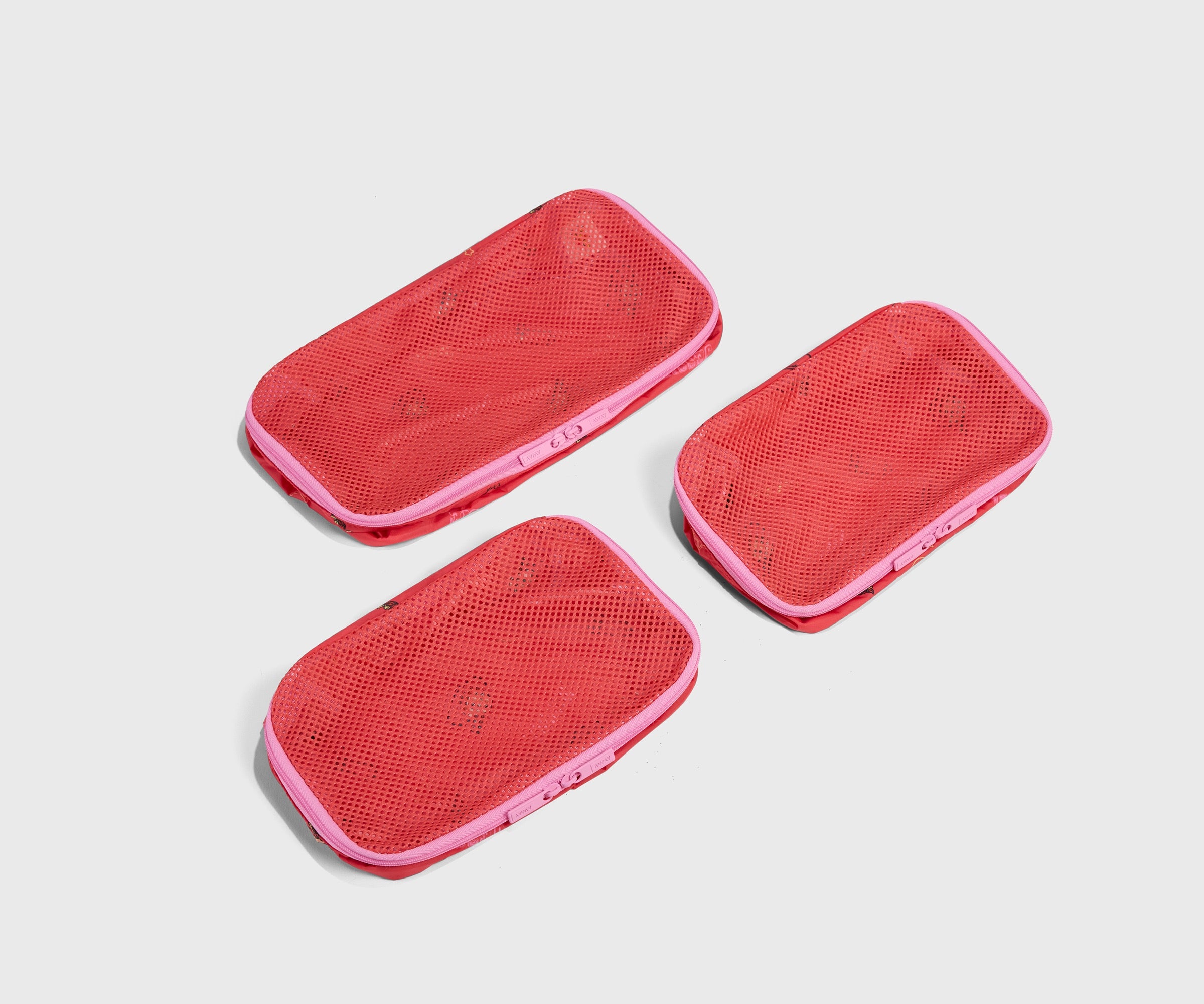 away-kids-packing-cubes-cubes-de-rangement-jessie-red-nylon image 2