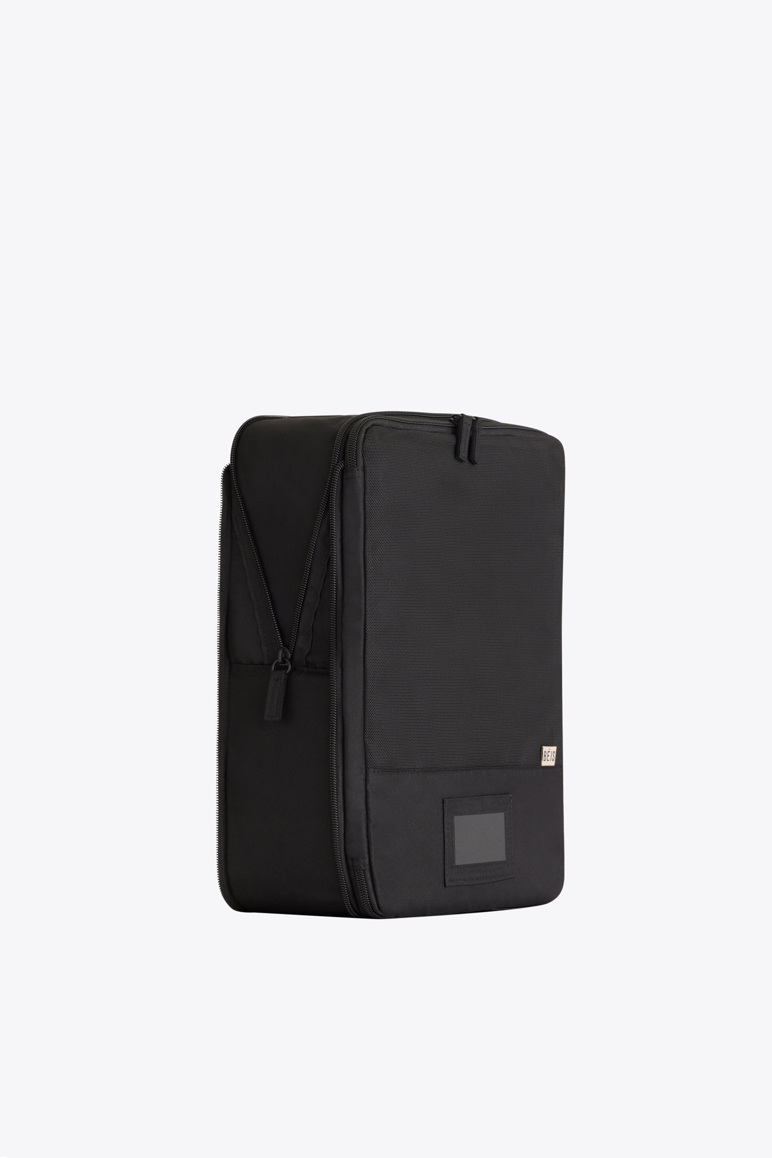 beis-compression-lot-4-cubes-rangement-noir-valise image 2