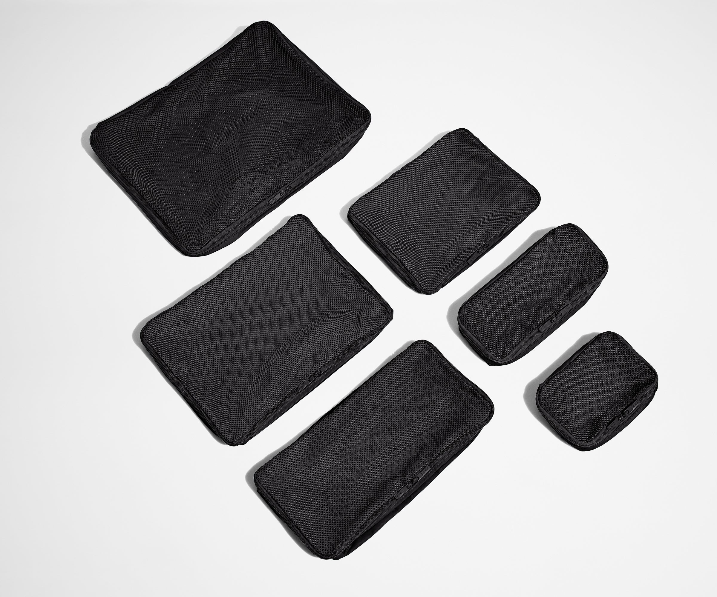 away-insider-packing-cubes-set-6-cubes-rangement-jet-black-nylon image 2