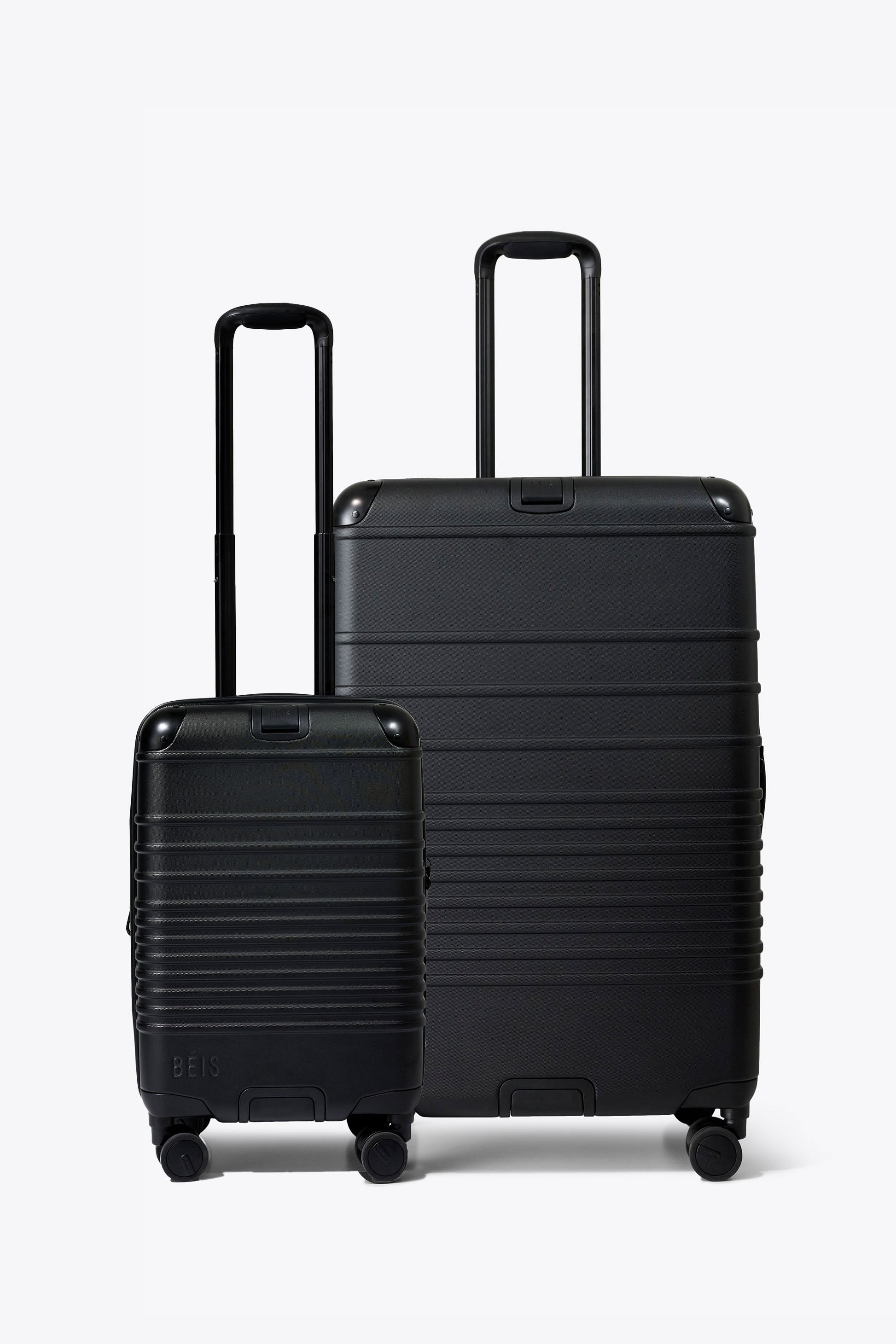 beis-hybrid-luggage-set-valises-cabine-soute-noires image 1