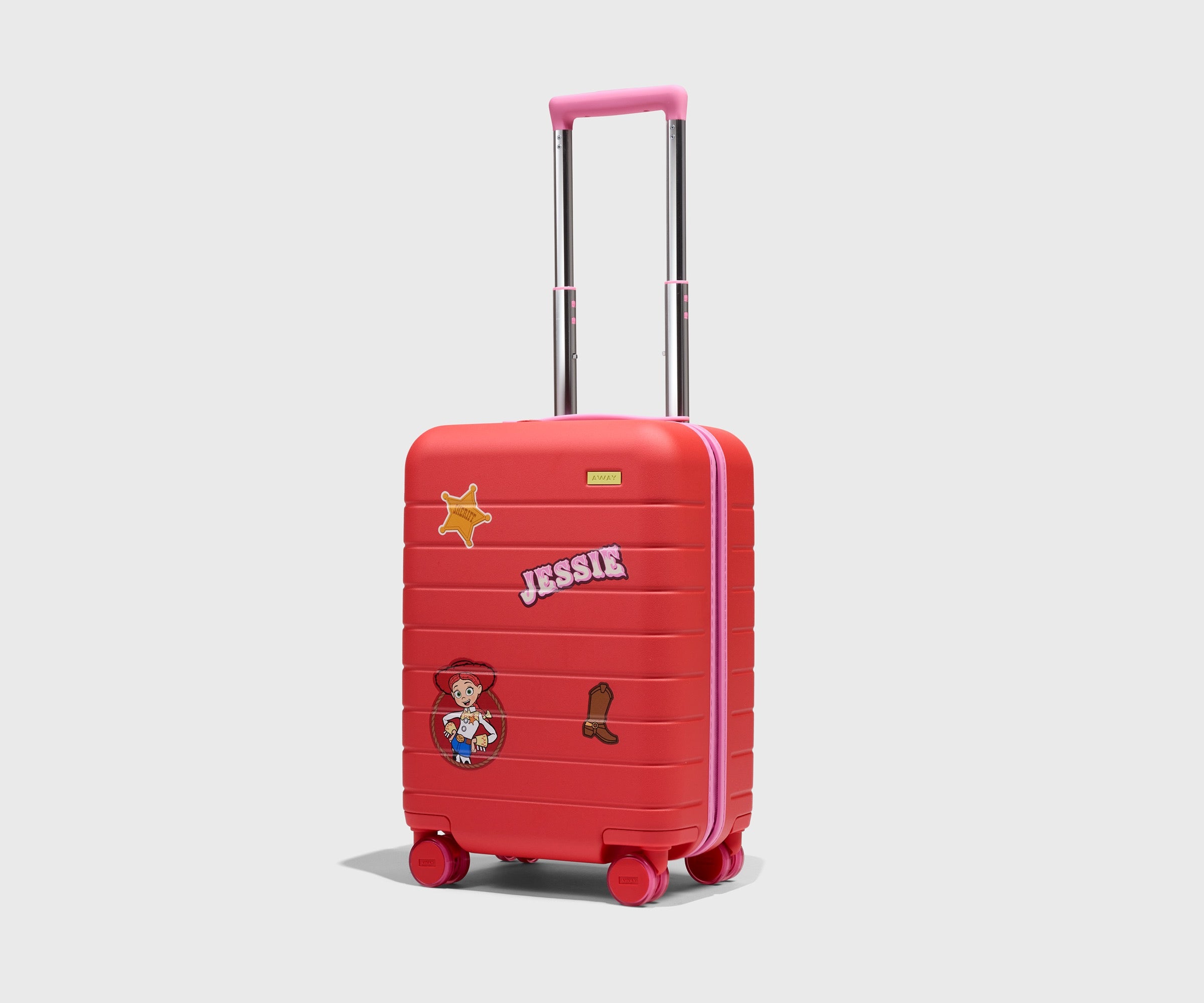 away-kids-carry-on-valise-cabine-enfant-jessie-red-rigide image 2