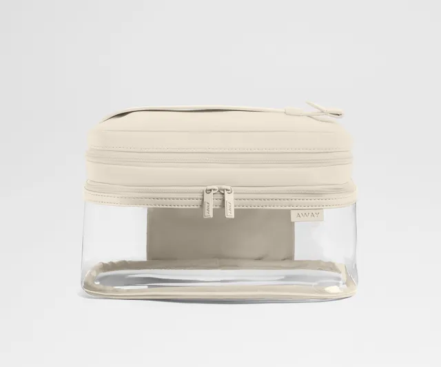 away-clear-cosmetic-case-trousse-toilette-blanc-transparente image 1