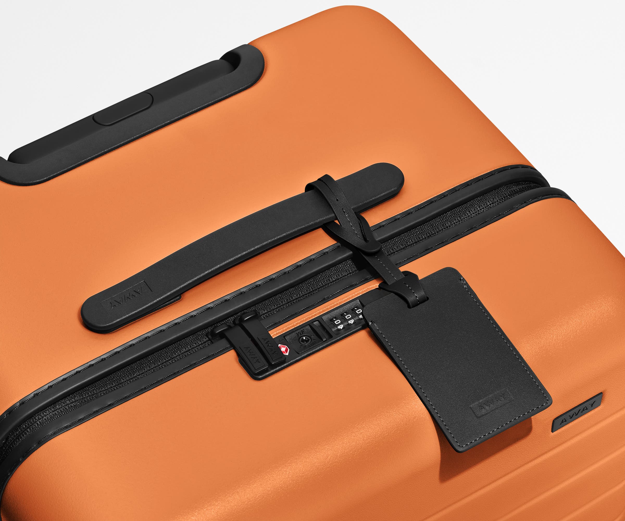 away-trunk-valise-soute-sorbet-orange-rigide image 8