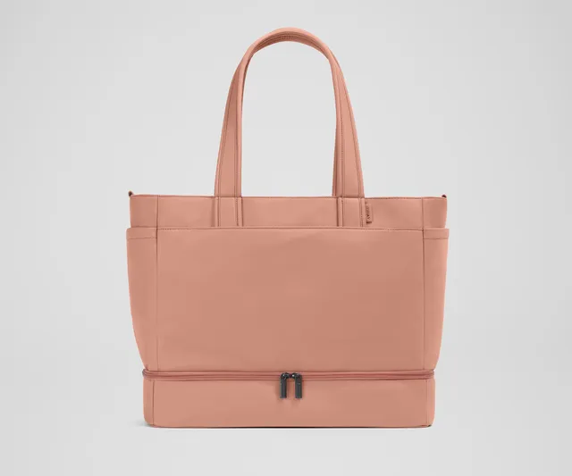 away-double-diaper-tote-sac-langer-rose-argile-b-b image 1
