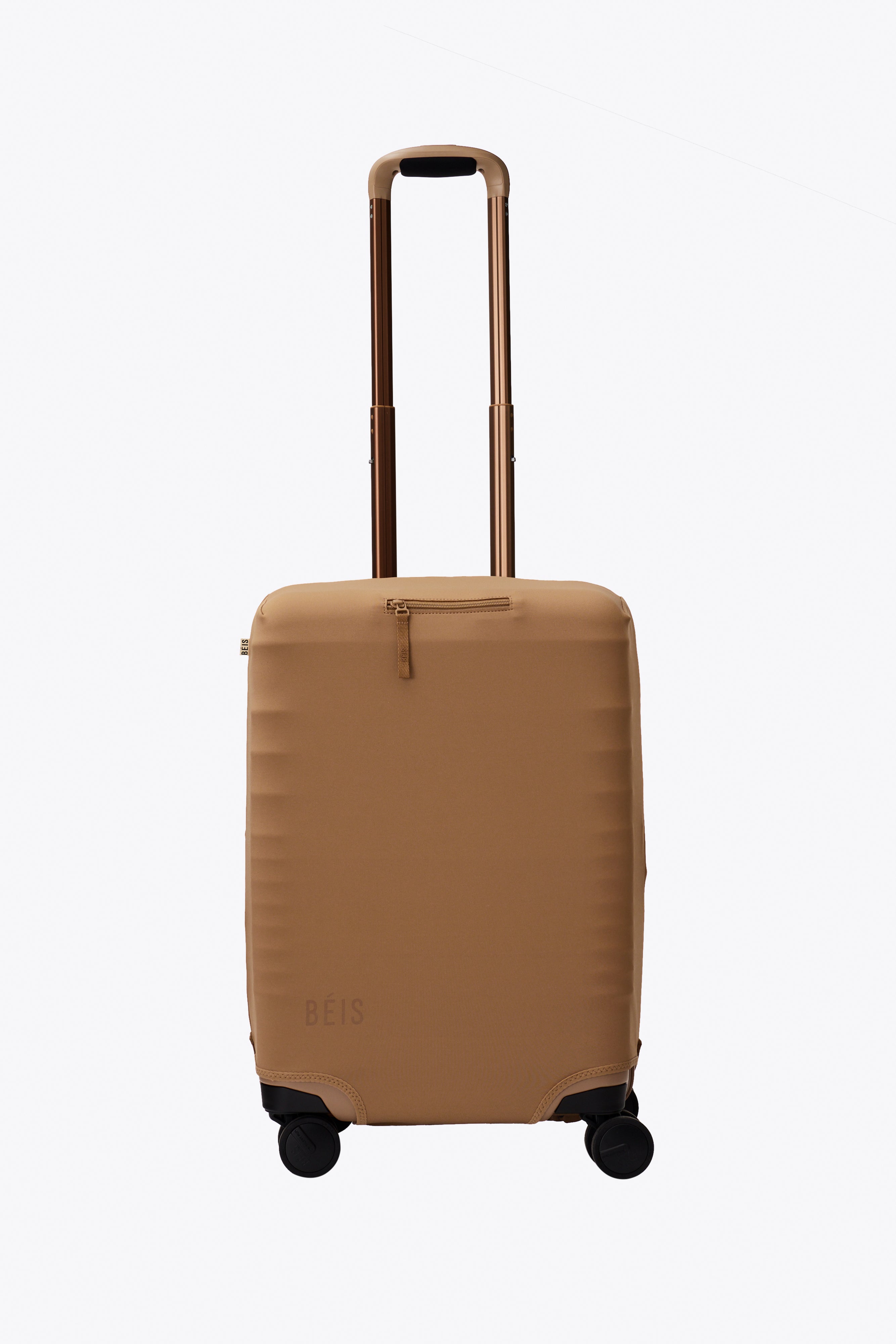 beis-carry-on-housse-valise-cabine-camel-lavable image 1