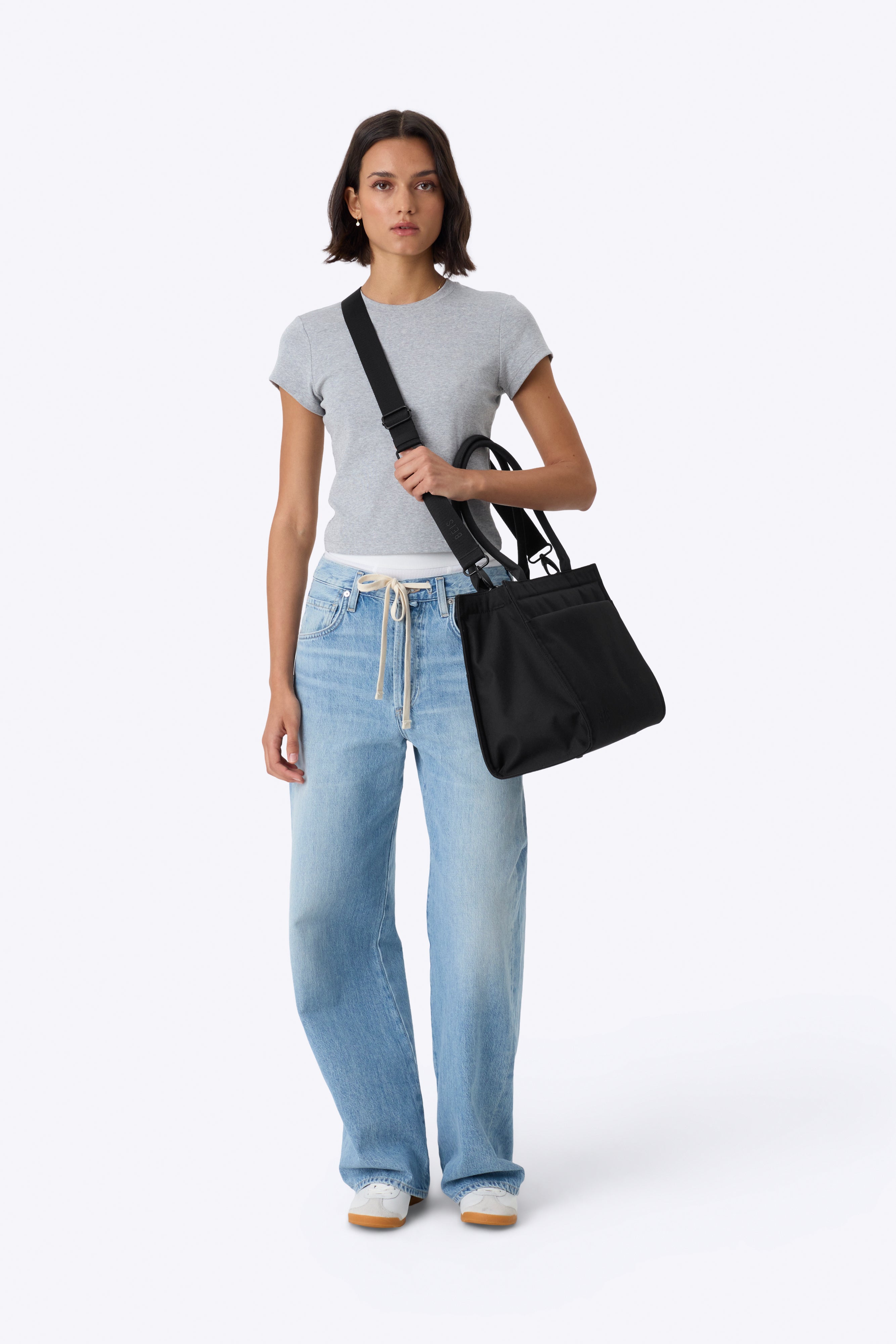 beis-book-tote-sac-cabas-noir-ordinateur-portable image 7